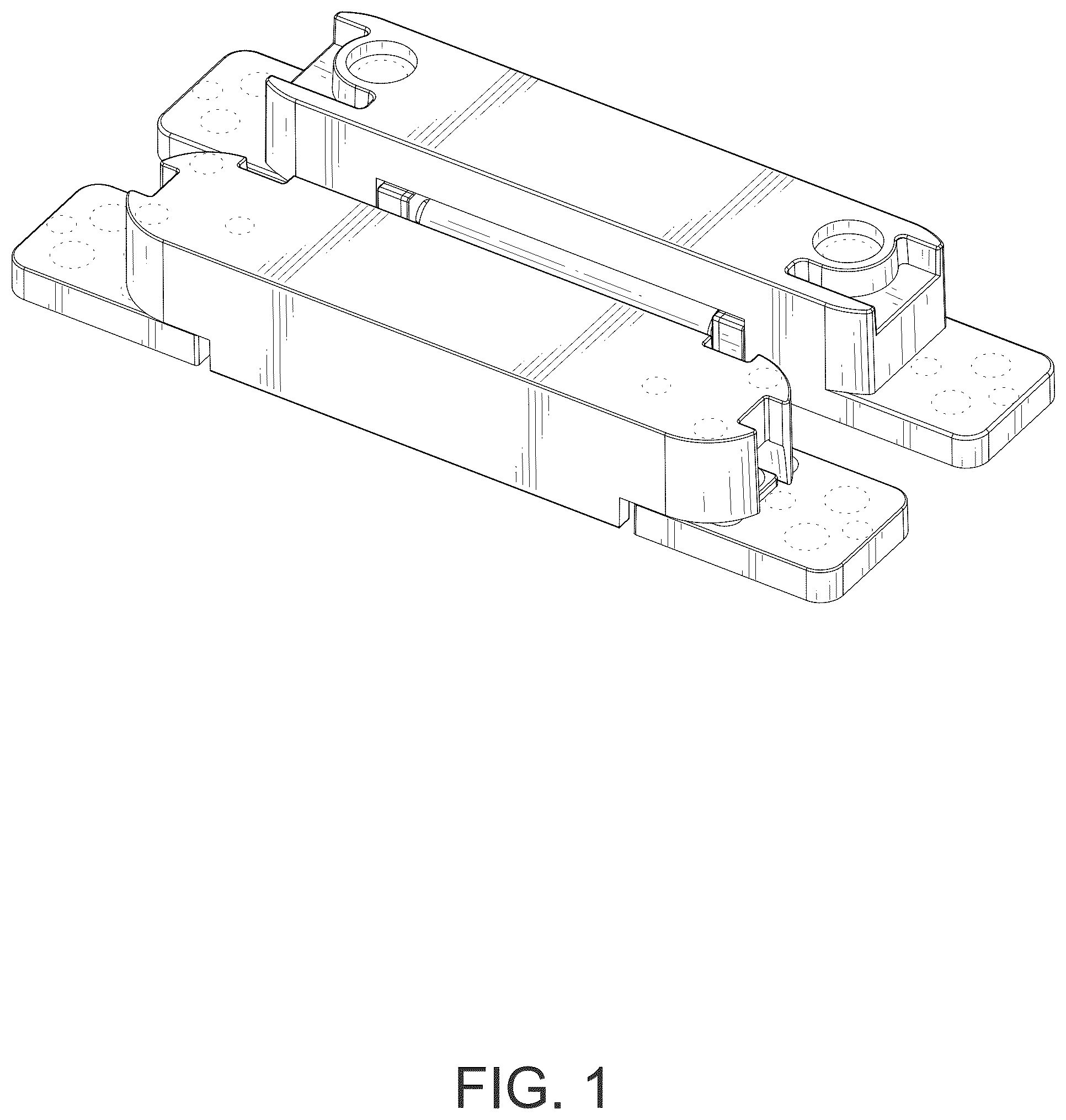Patent USD1077616 — Adjustable hidden door hinge — Figure 1