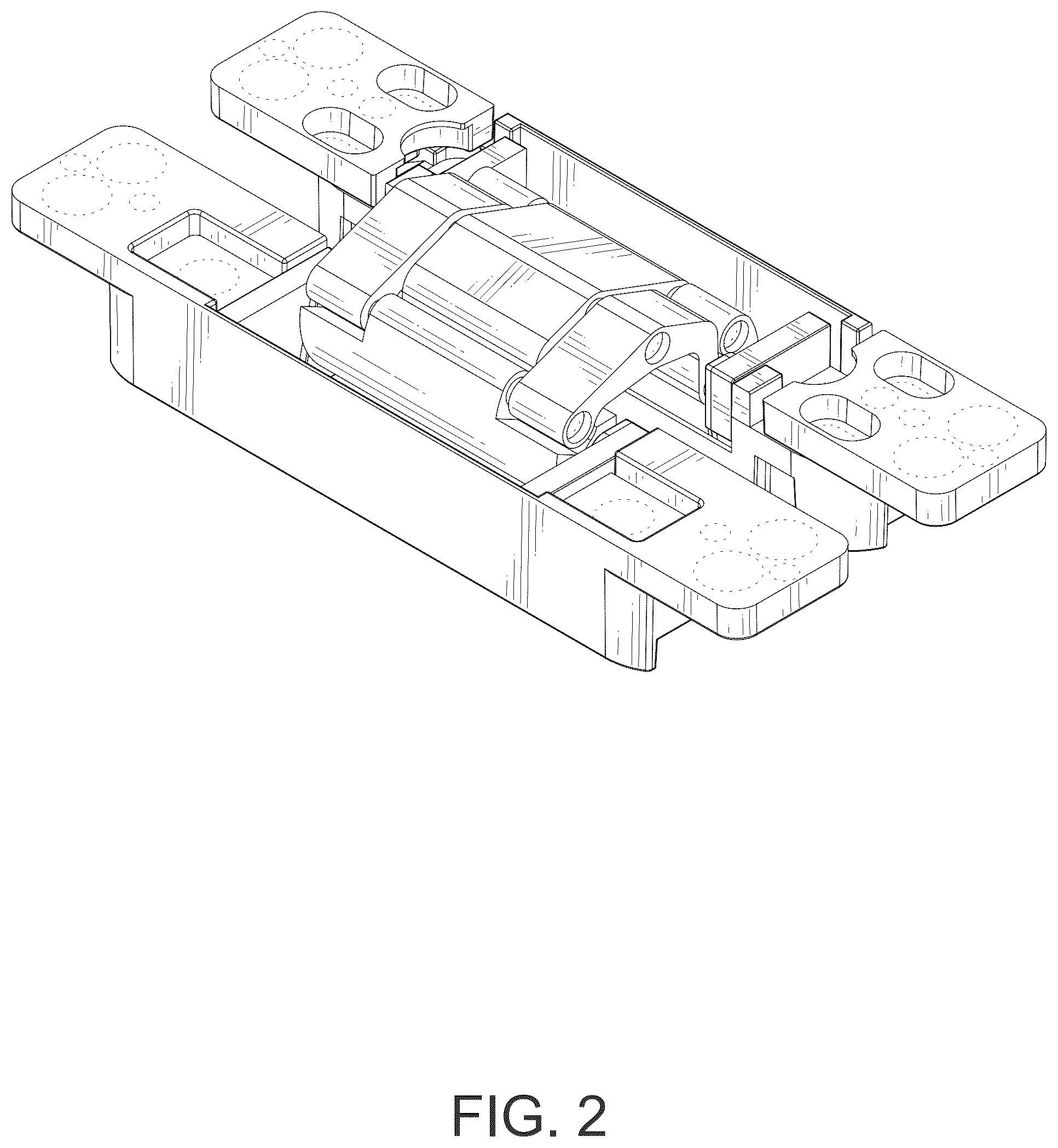 Patent USD1077616 Figure 2 – Adjustable hidden door hinge