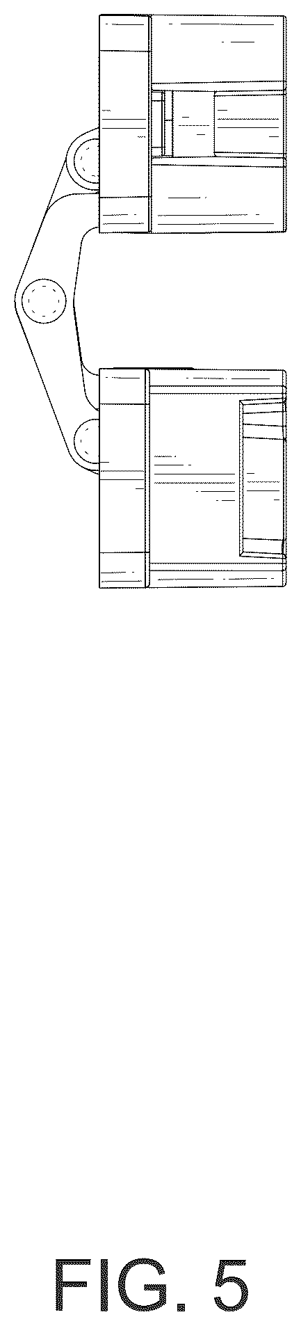 Patent USD1077616 Figure 5 – Adjustable hidden door hinge