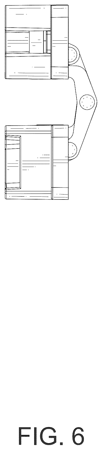 Patent USD1077616 Figure 6 – Adjustable hidden door hinge