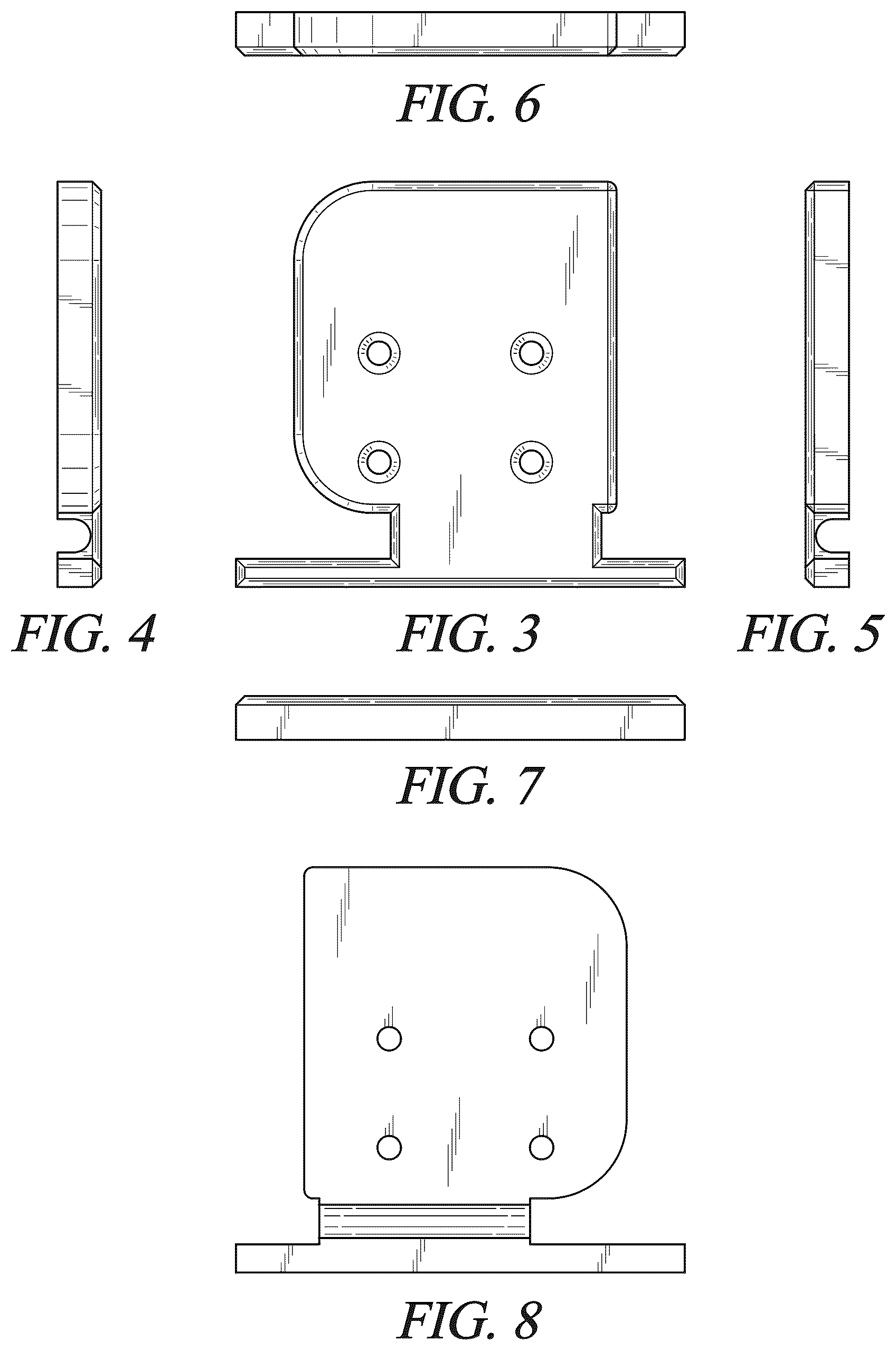 Patent USD1077617 Figure 2 – Floor anchor