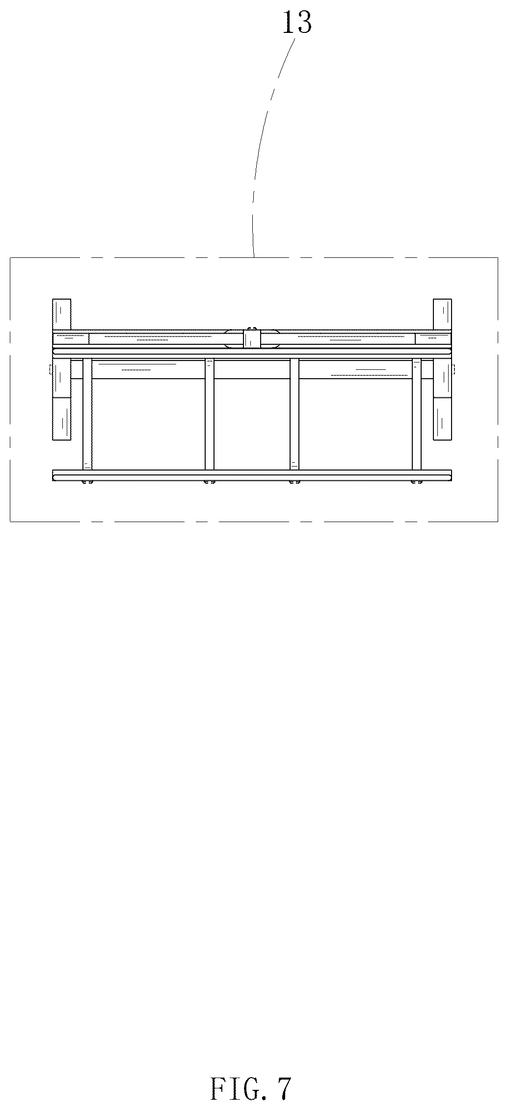 Patent USD1077621 Figure 7 – Hose holder