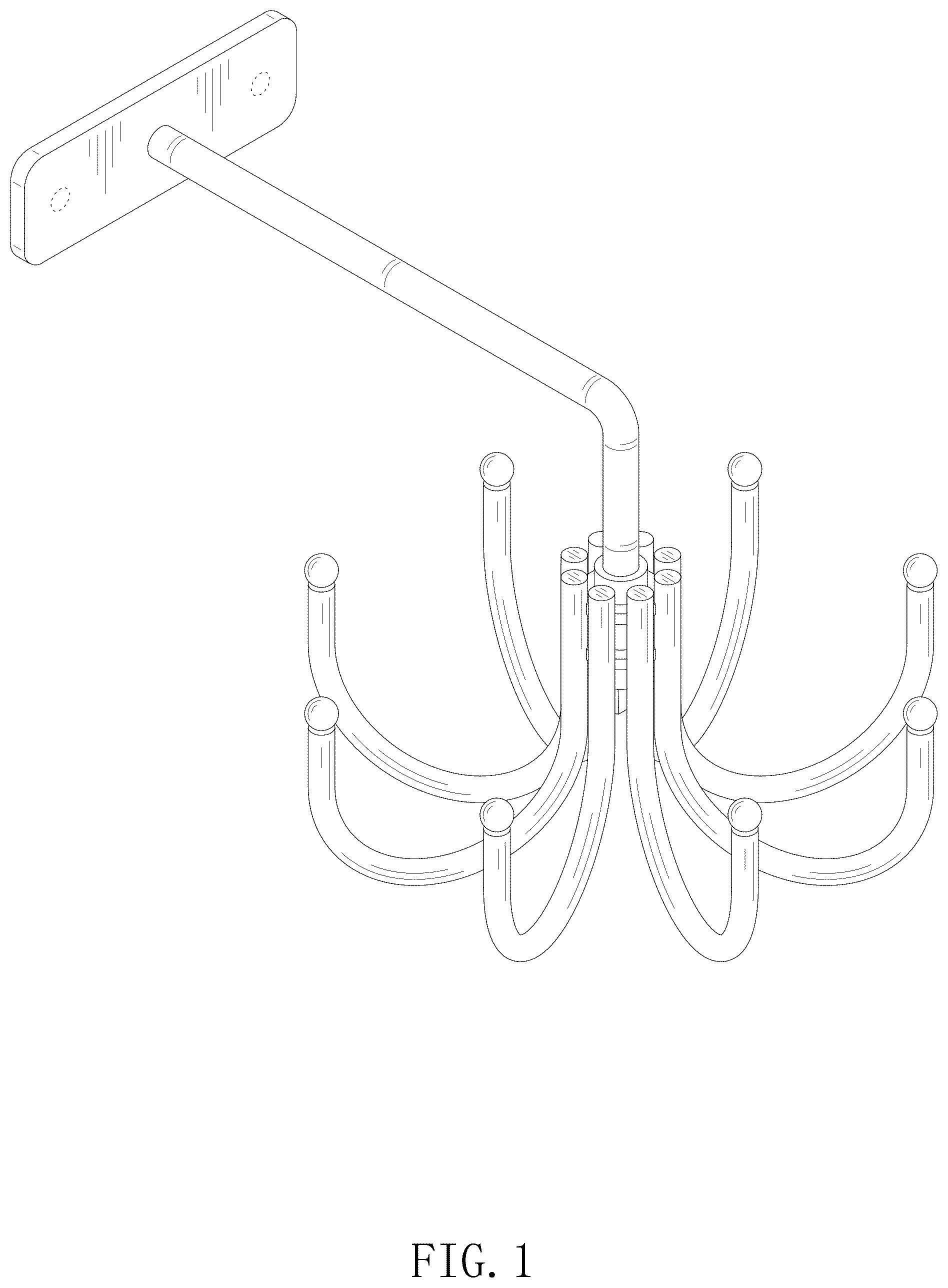Patent USD1077625 Figure 1 – Rotatable hanger