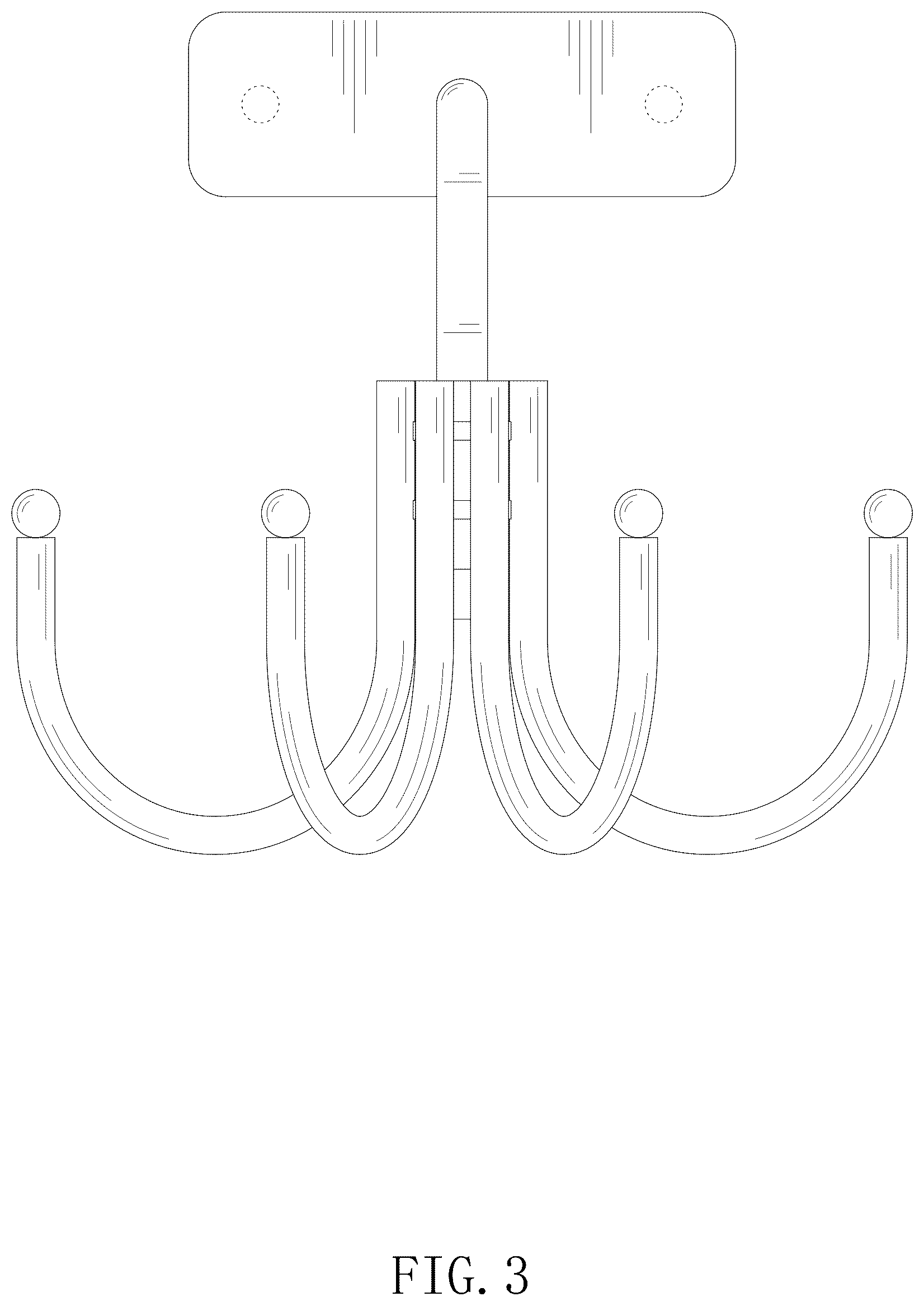 Patent USD1077625 Figure 3 – Rotatable hanger