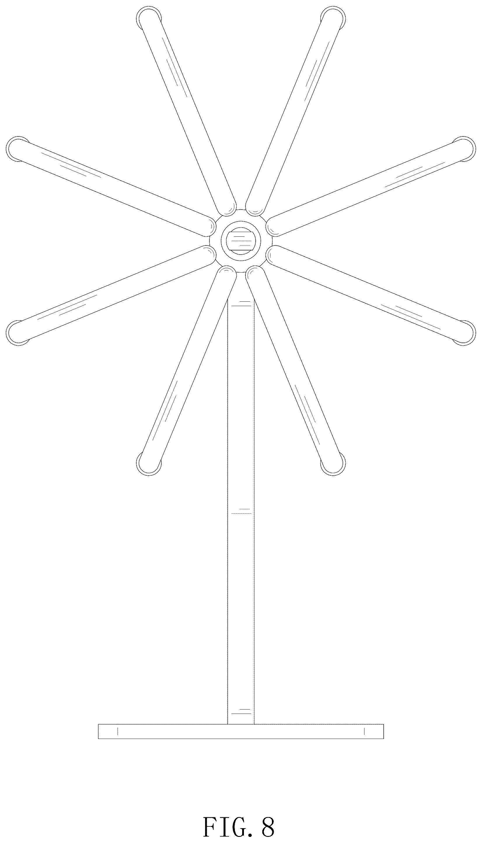 Patent USD1077625 Figure 8 – Rotatable hanger