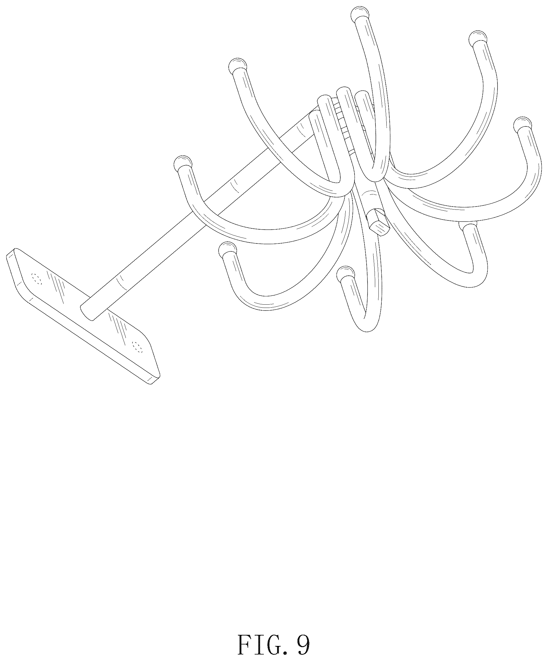 Patent USD1077625 Figure 9 – Rotatable hanger