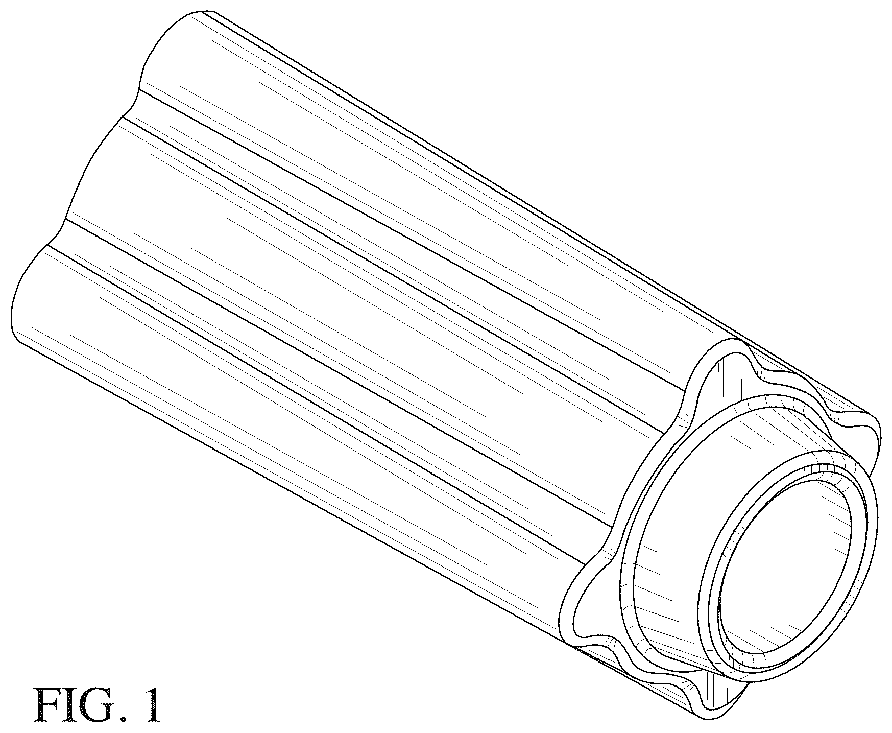 Patent USD1077626 Figure 1 – Curtain rod plug device for finial attachment