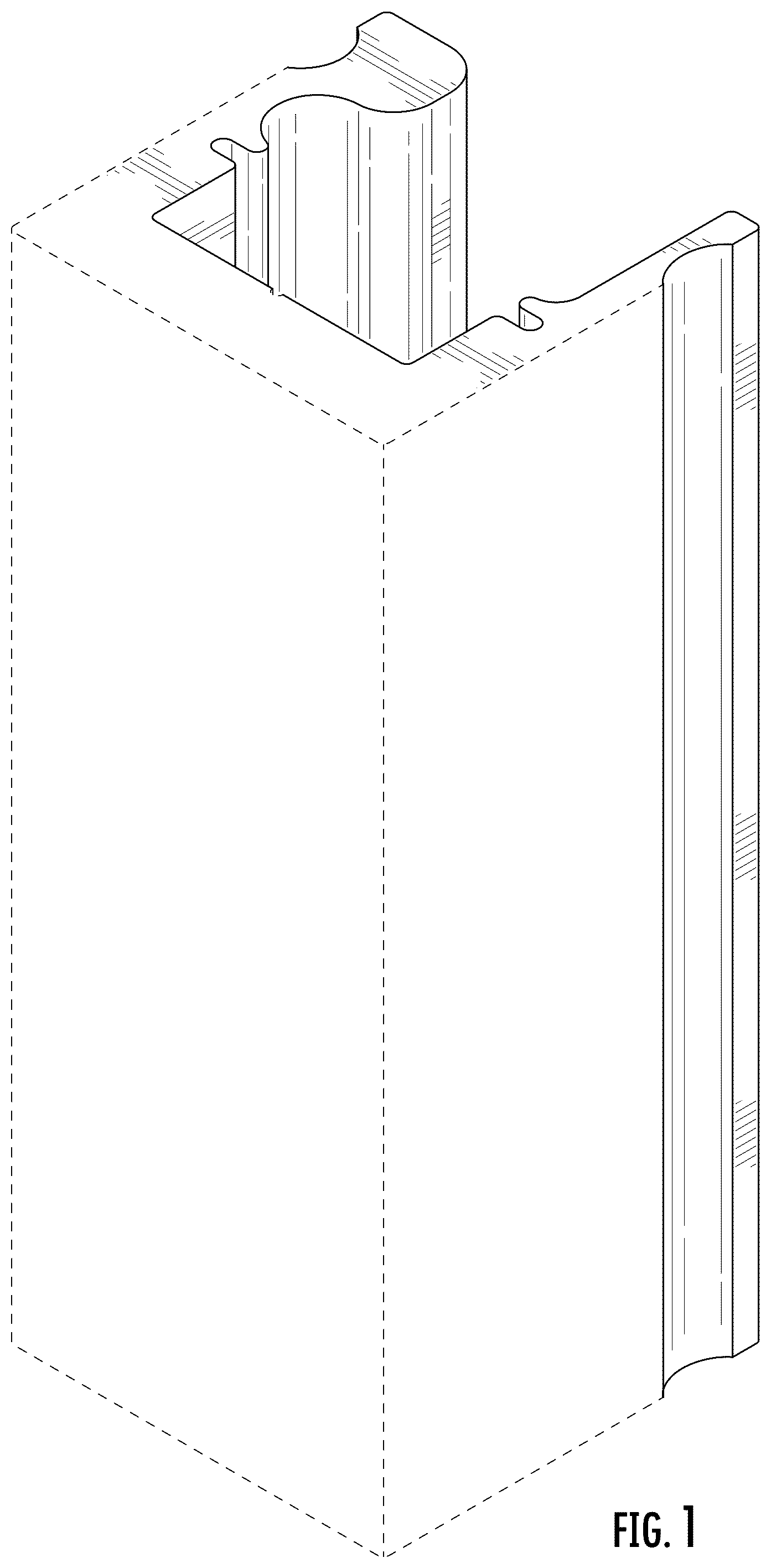 Patent USD1077627 Figure 1 – Rail for receiving an accessory