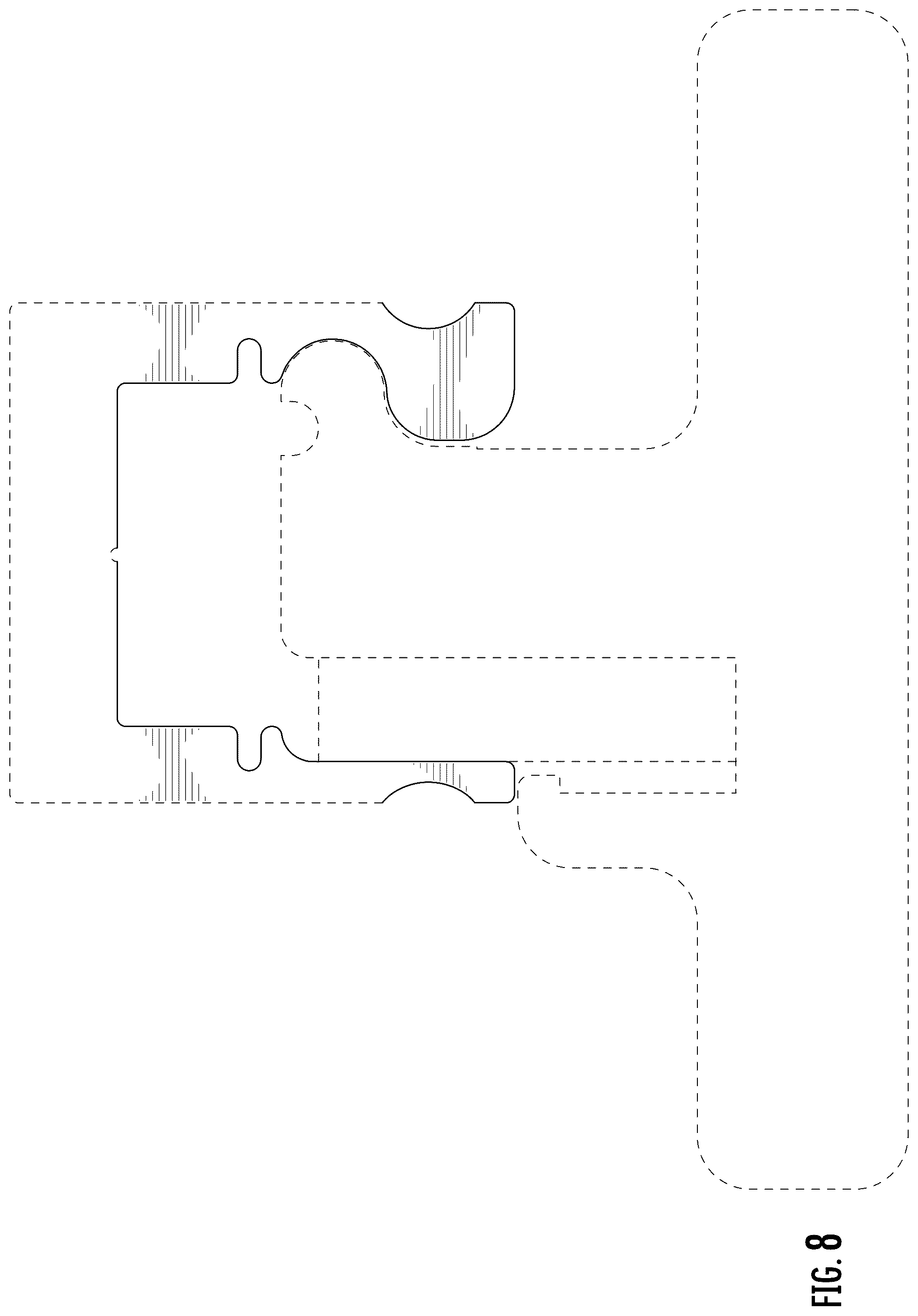 Patent USD1077627 Figure 7 – Rail for receiving an accessory