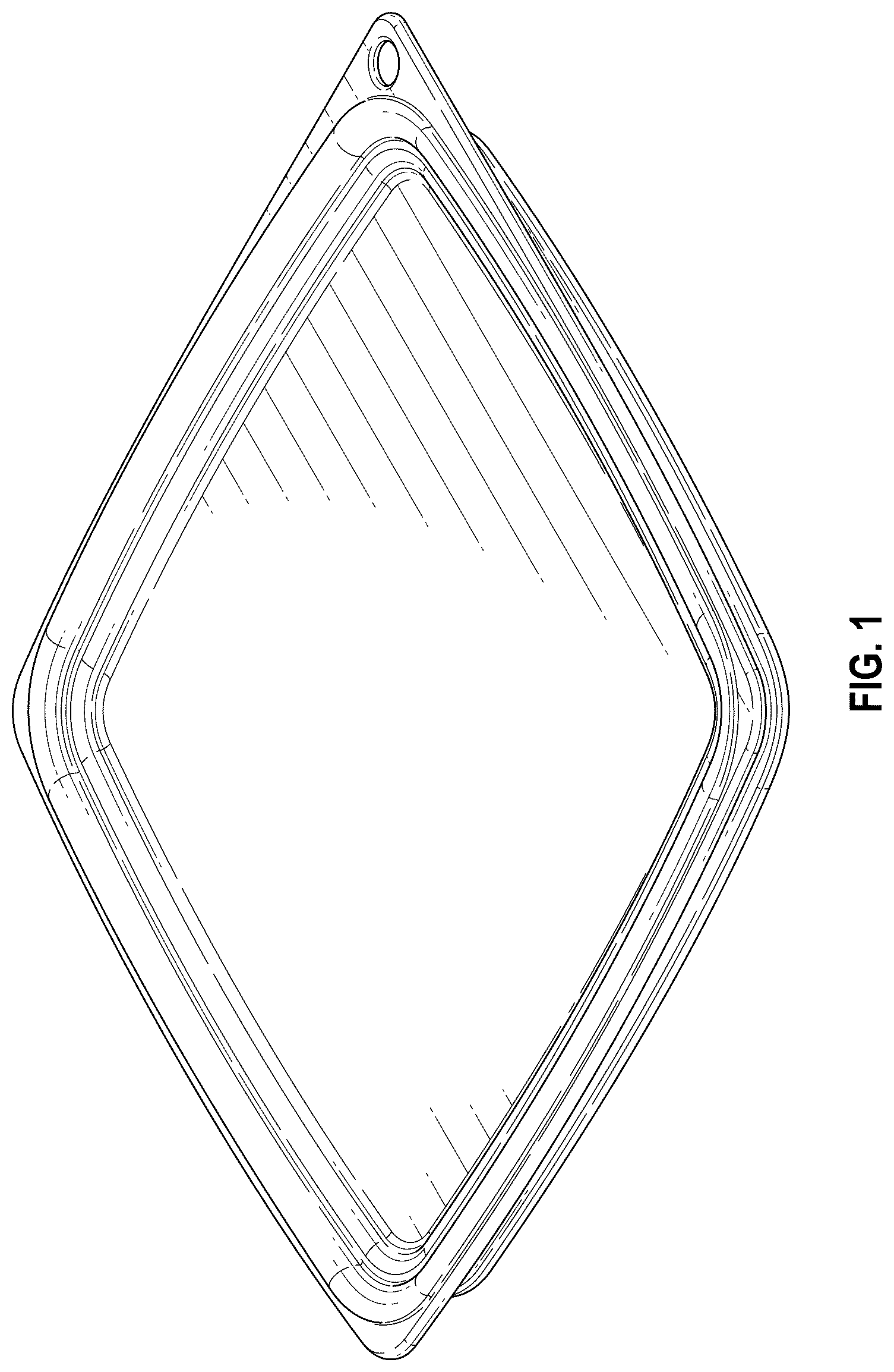 Patent USD1077631 Figure 1 – Container cover with seal