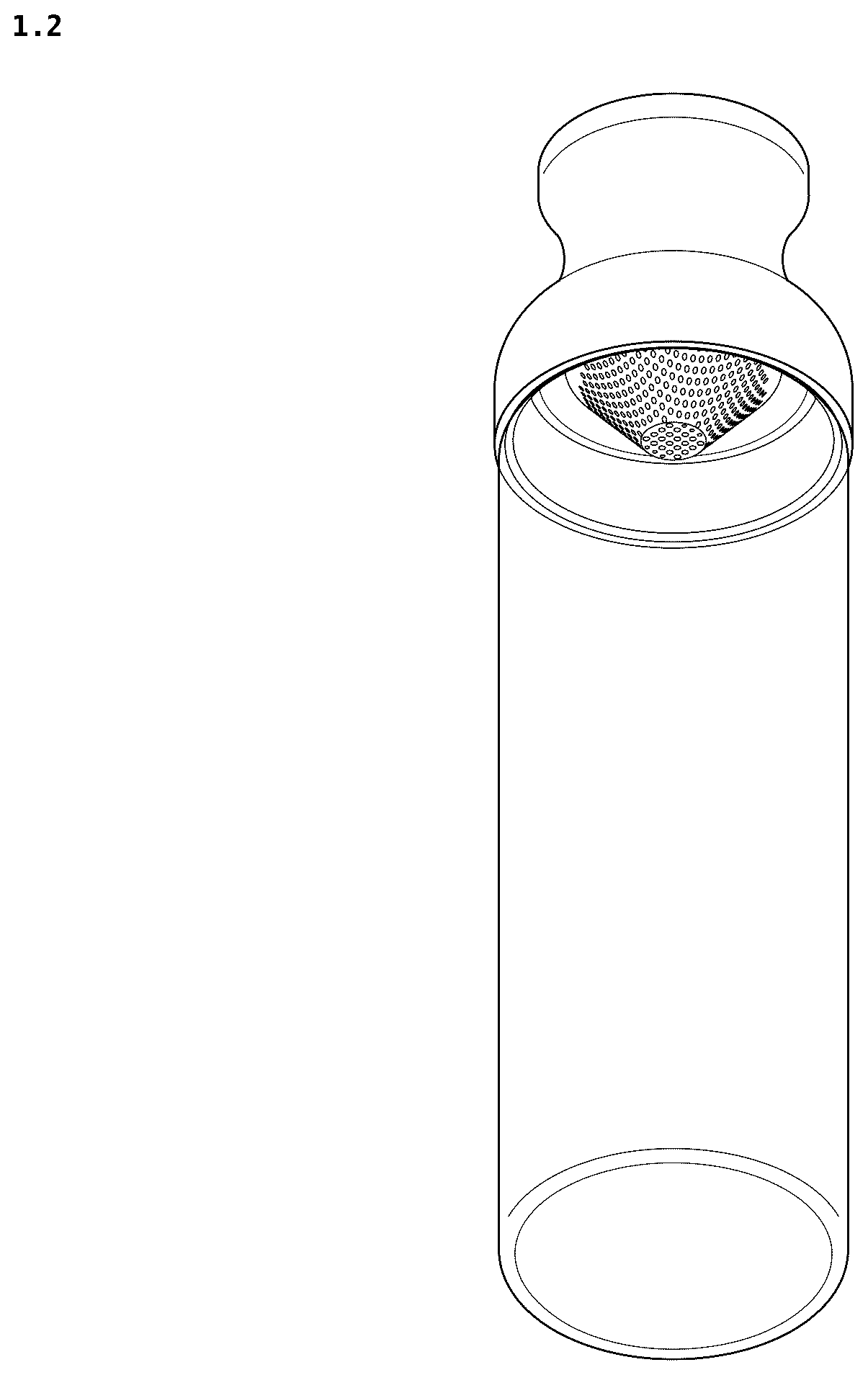 Patent USD1077636 Figure 2 – Beverage bottle