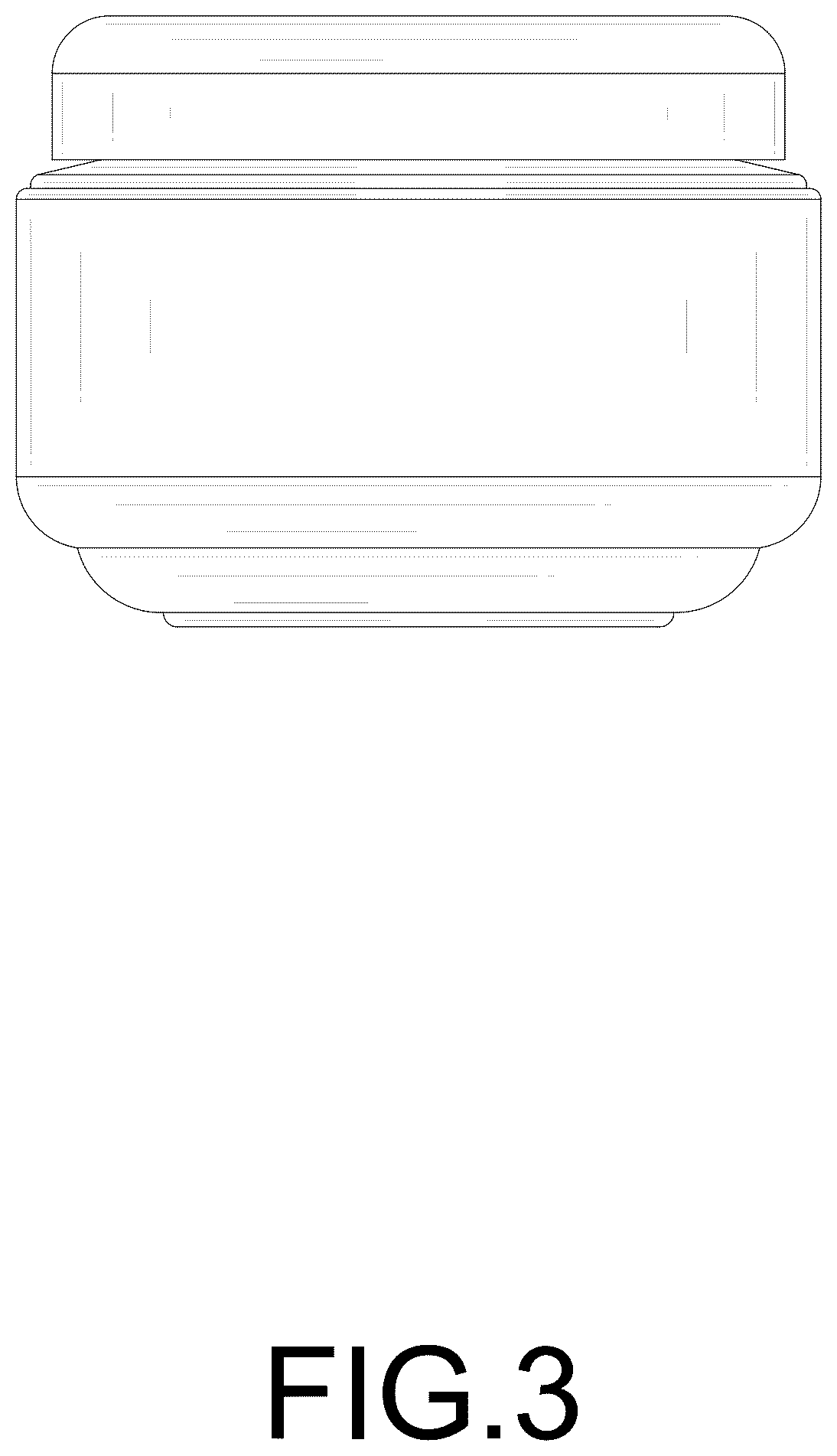Patent USD1077640 Figure 3 – Jar