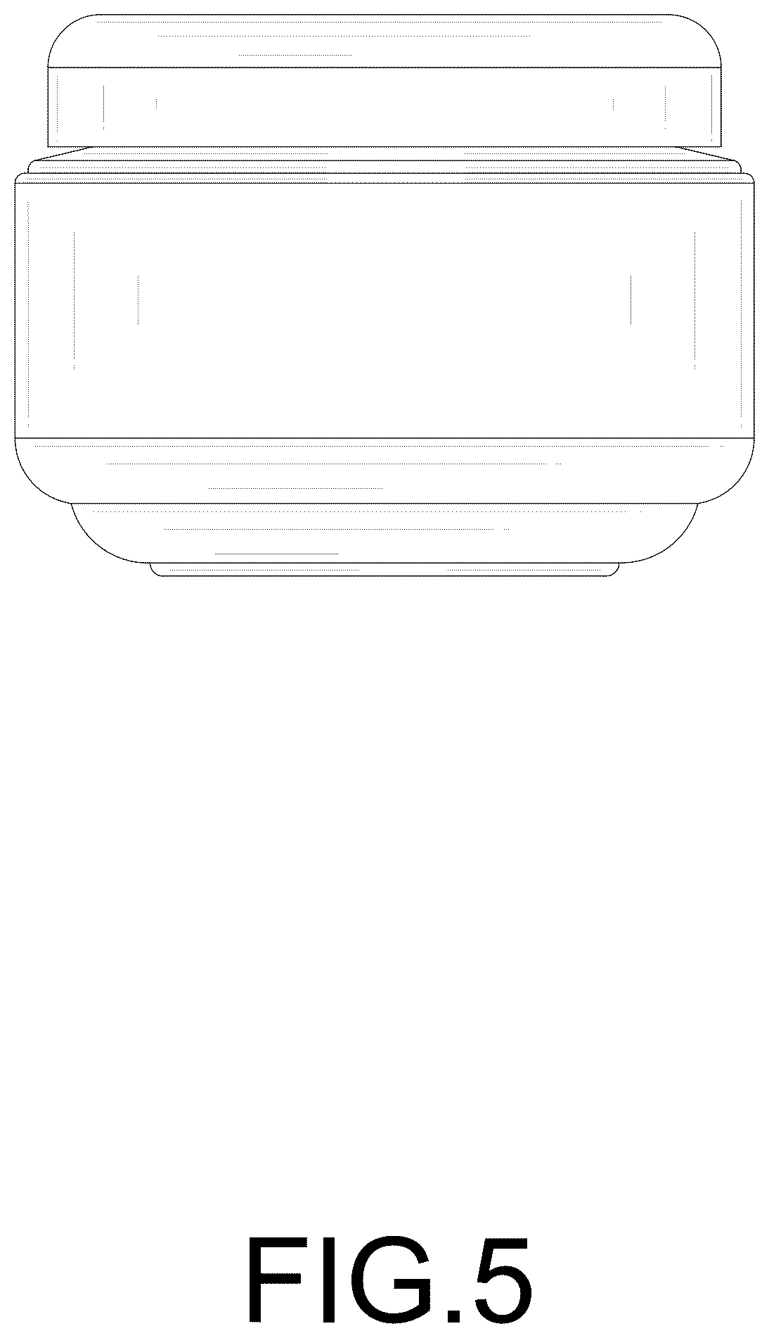 Patent USD1077640 Figure 5 – Jar