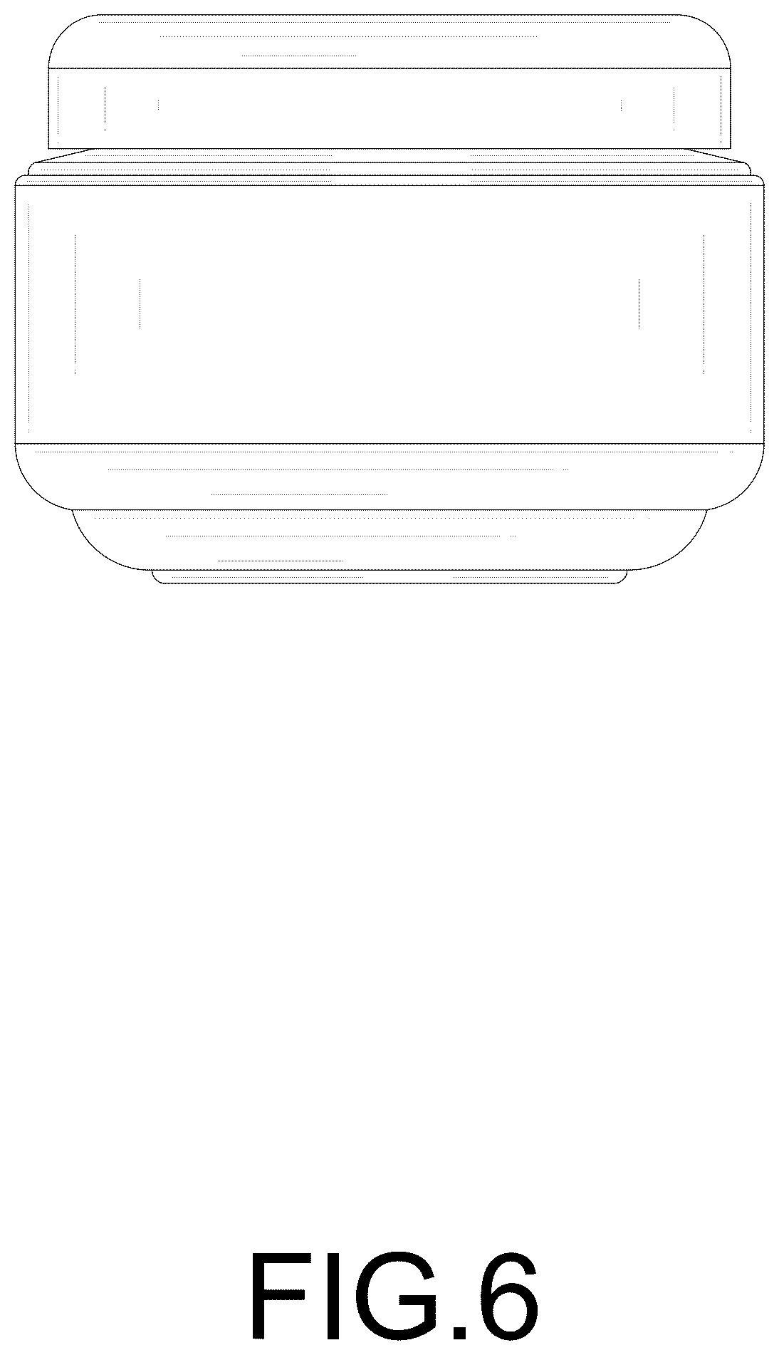 Patent USD1077640 Figure 6 – Jar
