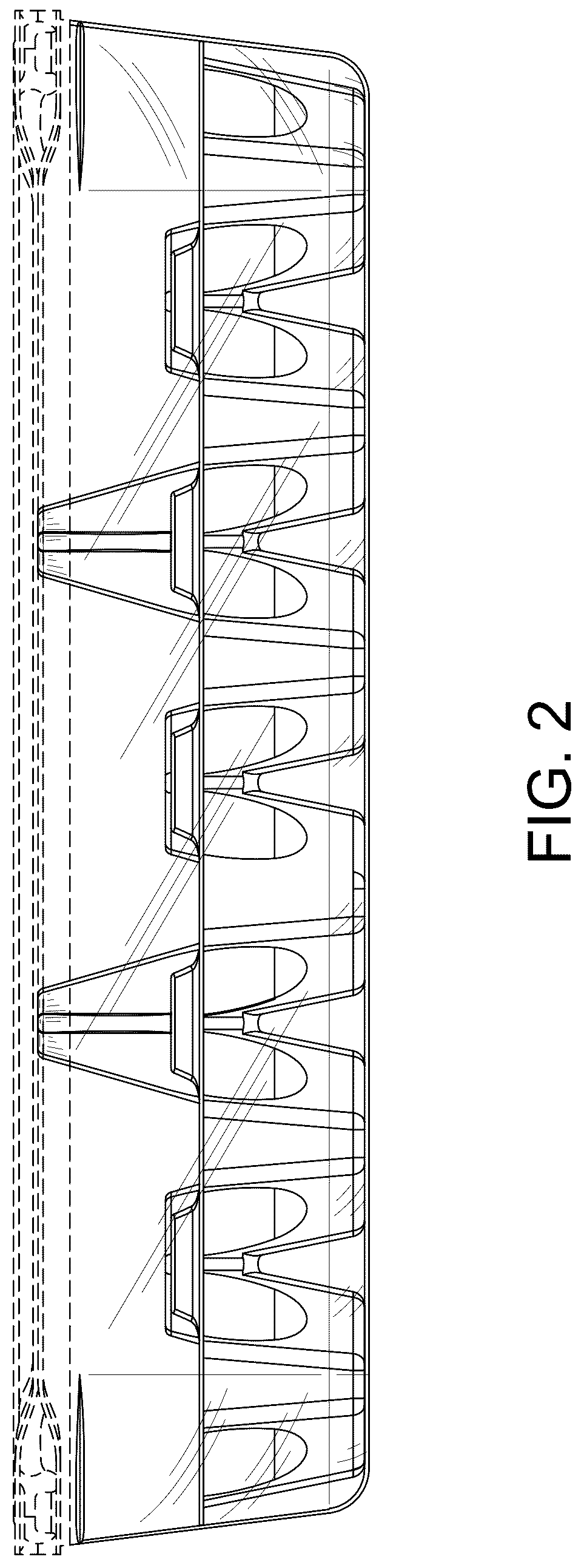 Patent USD1077650 Figure 2 – Transparent egg container