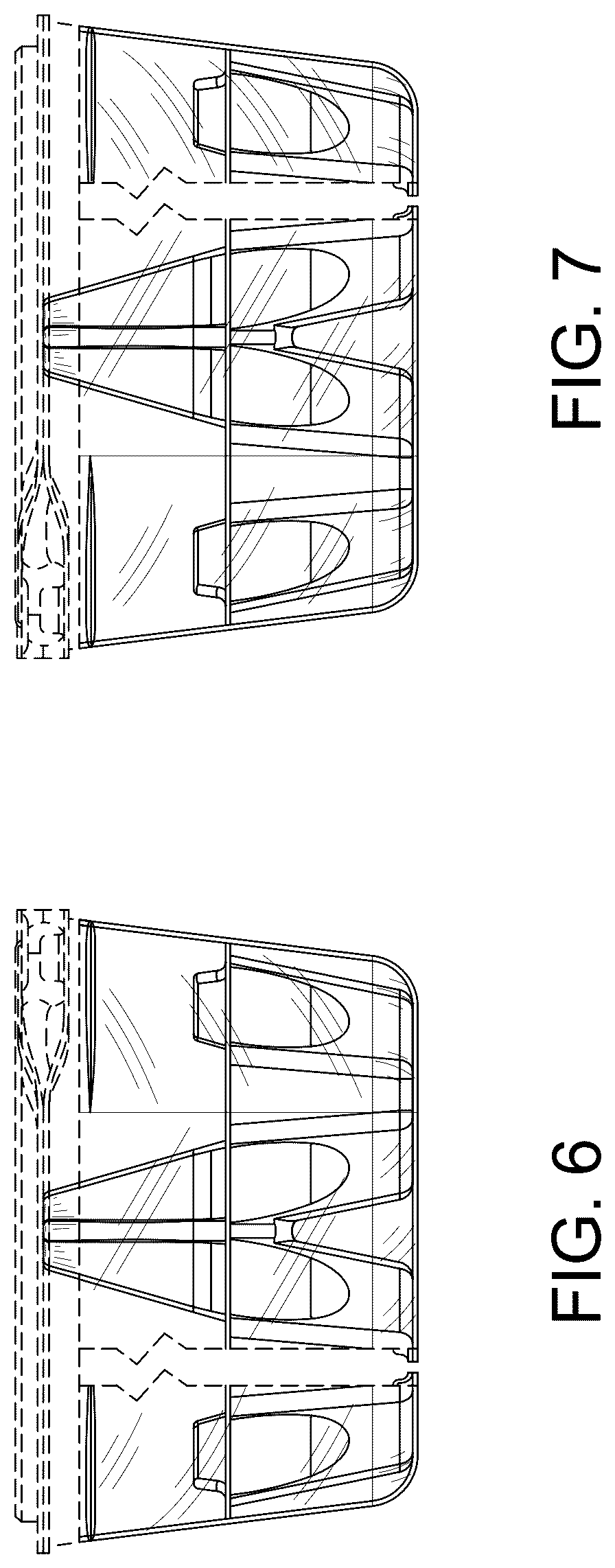 Patent USD1077650 Figure 6 – Transparent egg container