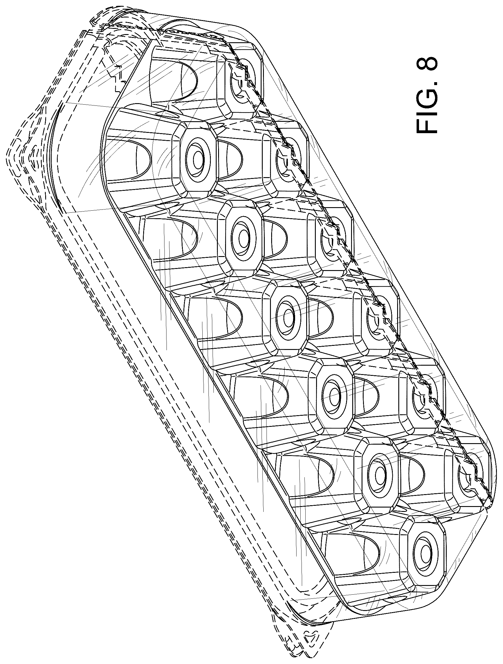 Patent USD1077650 Figure 7 – Transparent egg container