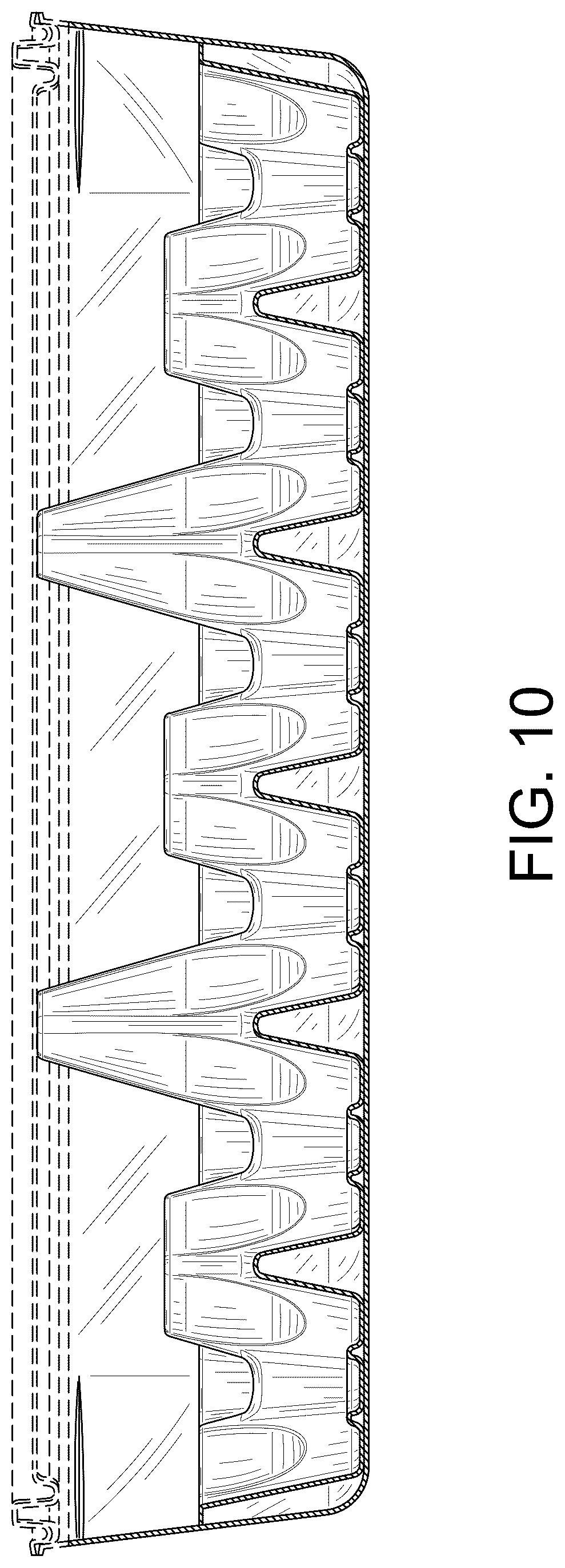 Patent USD1077650 Figure 9 – Transparent egg container