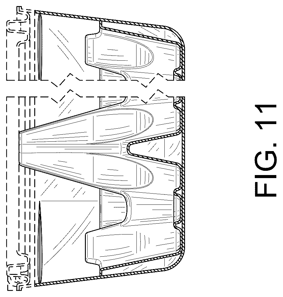 Patent USD1077650 Figure 10 – Transparent egg container