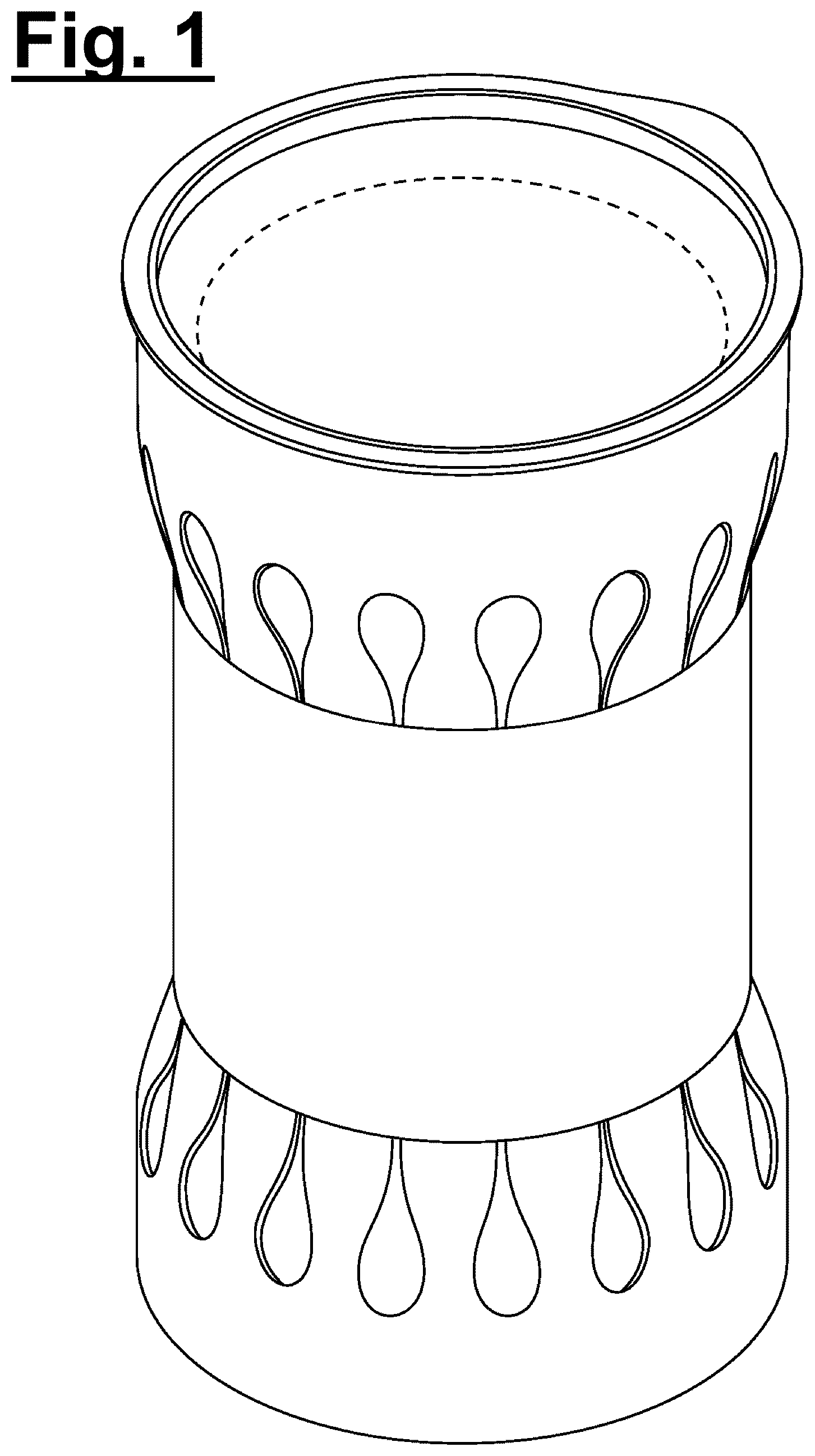 Patent USD1077652 Figure 1 – Container