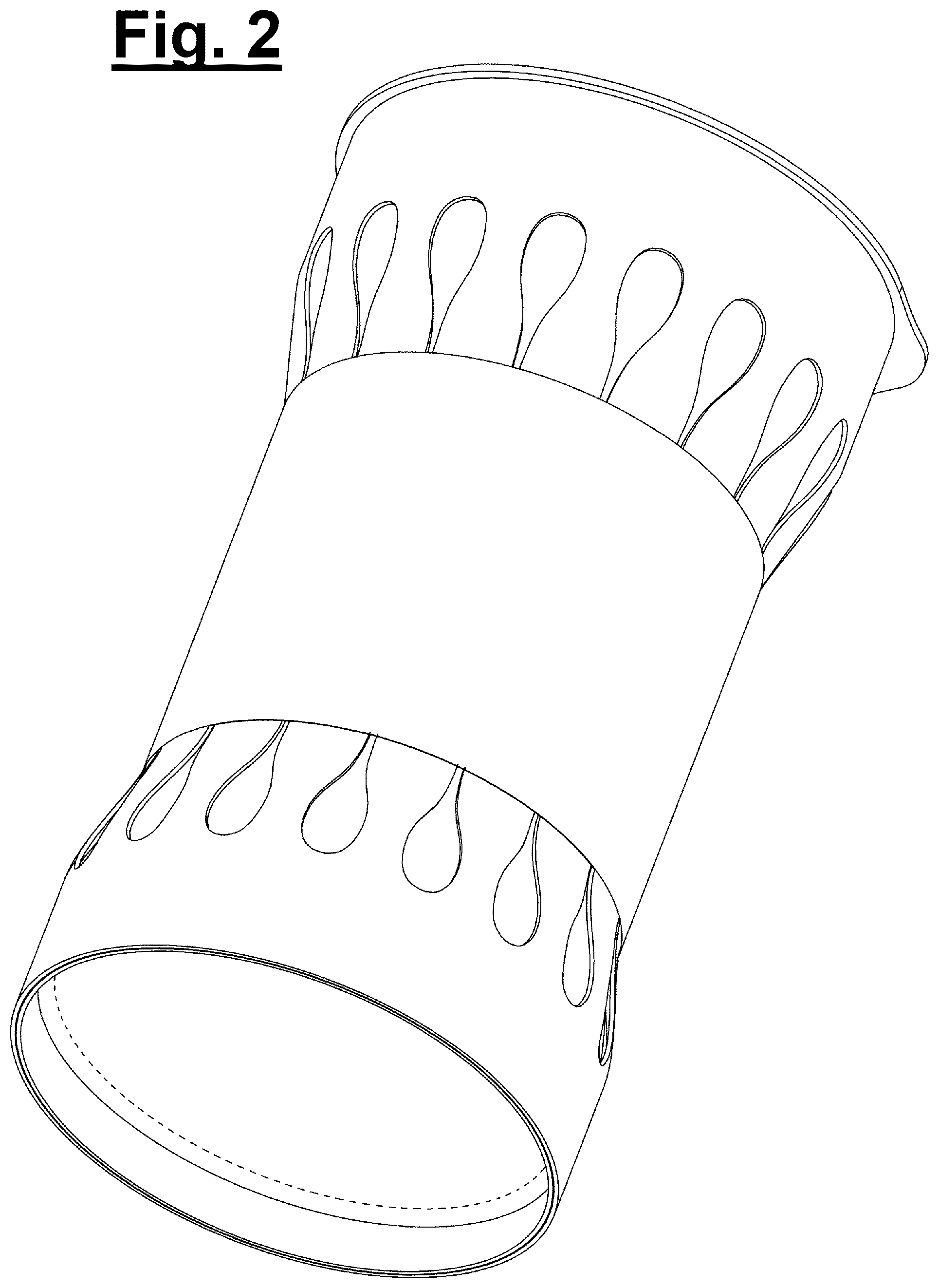 Patent USD1077652 Figure 2 – Container