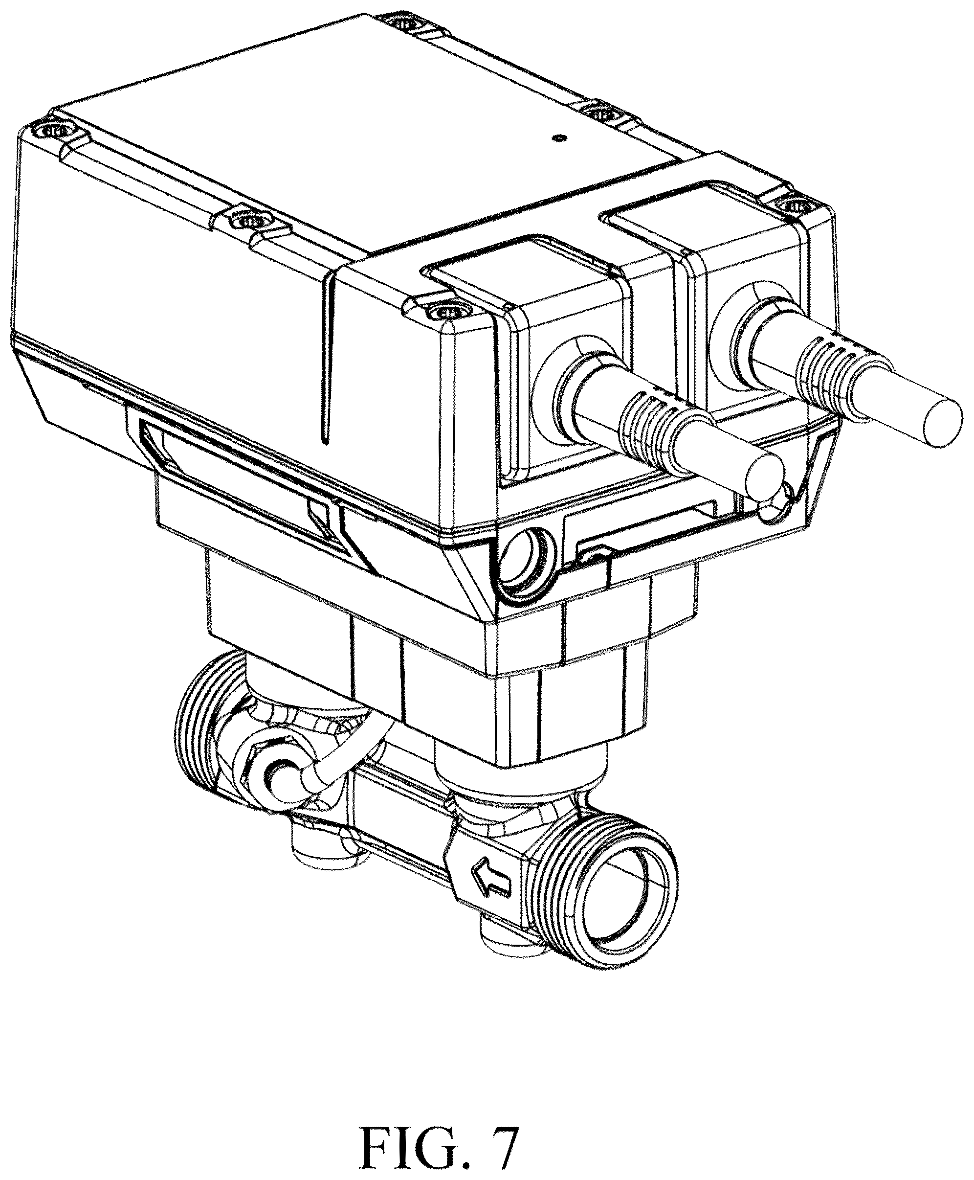 Patent USD1077655 Figure 5 – Controller and flow sensor