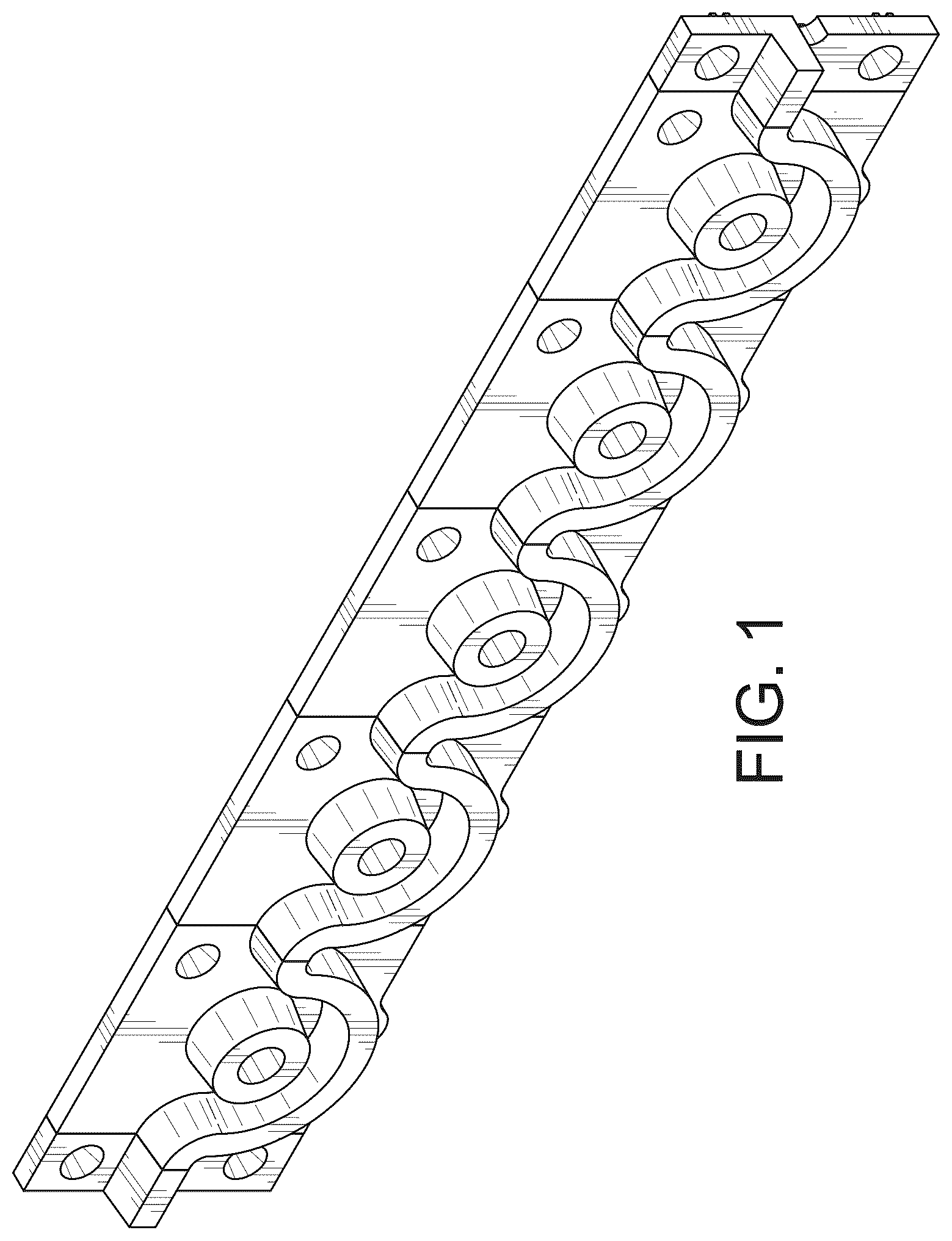 Patent USD1077658 Figure 1 – Cove and pin template segments
