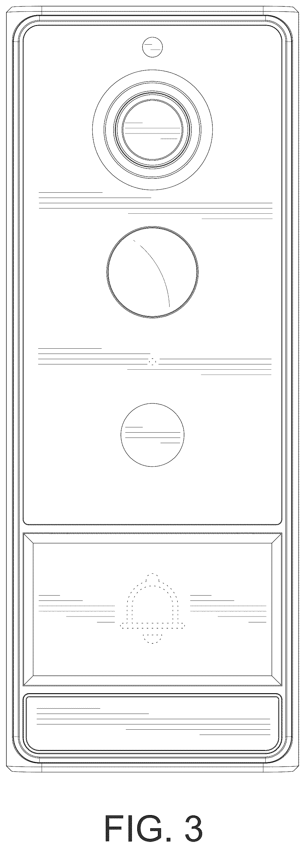 Patent USD1077663 Figure 3 – Doorbell