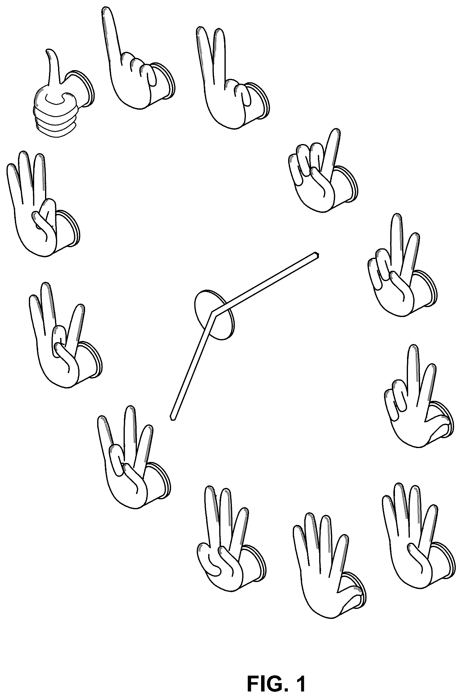 Patent USD1077666 Figure 1 – Clock