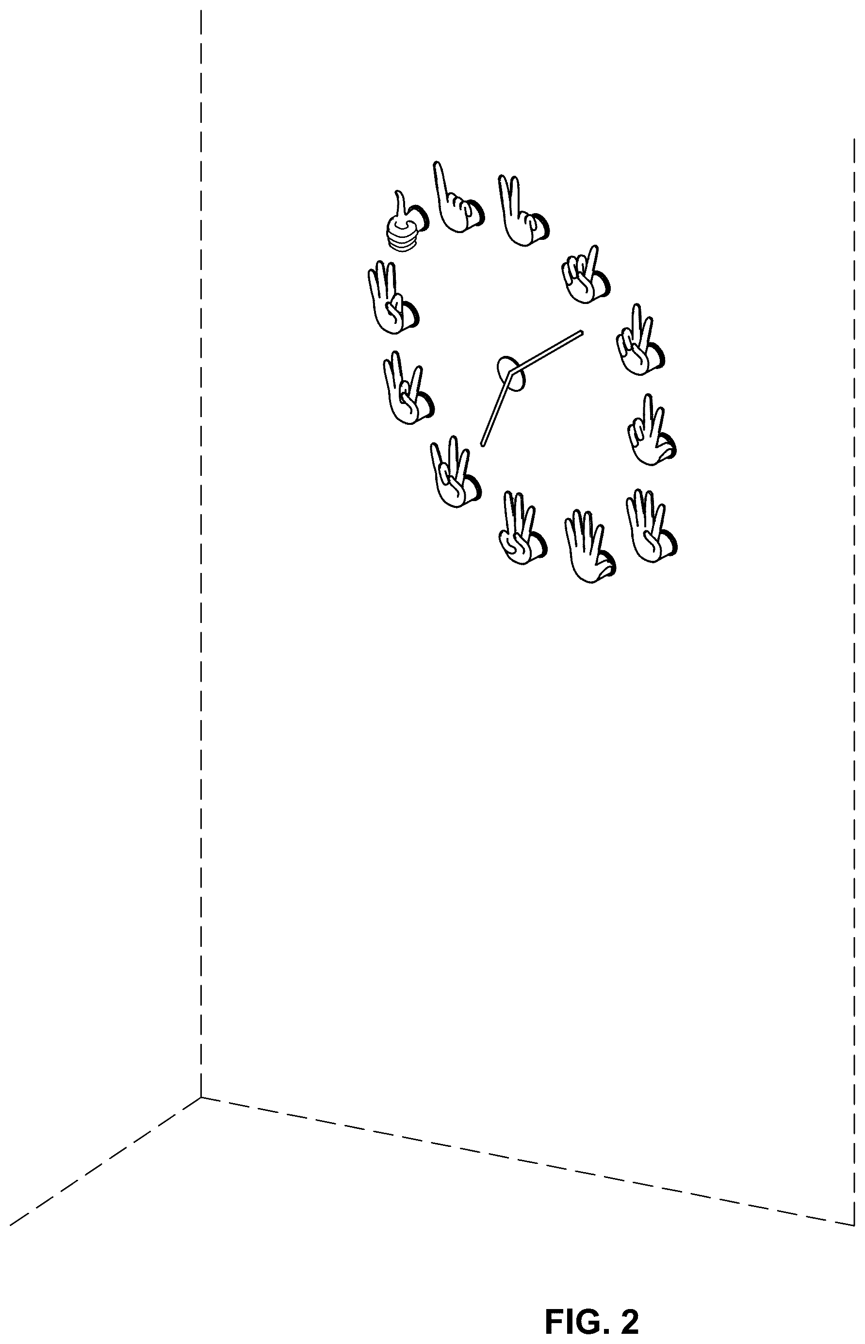 Patent USD1077666 Figure 2 – Clock