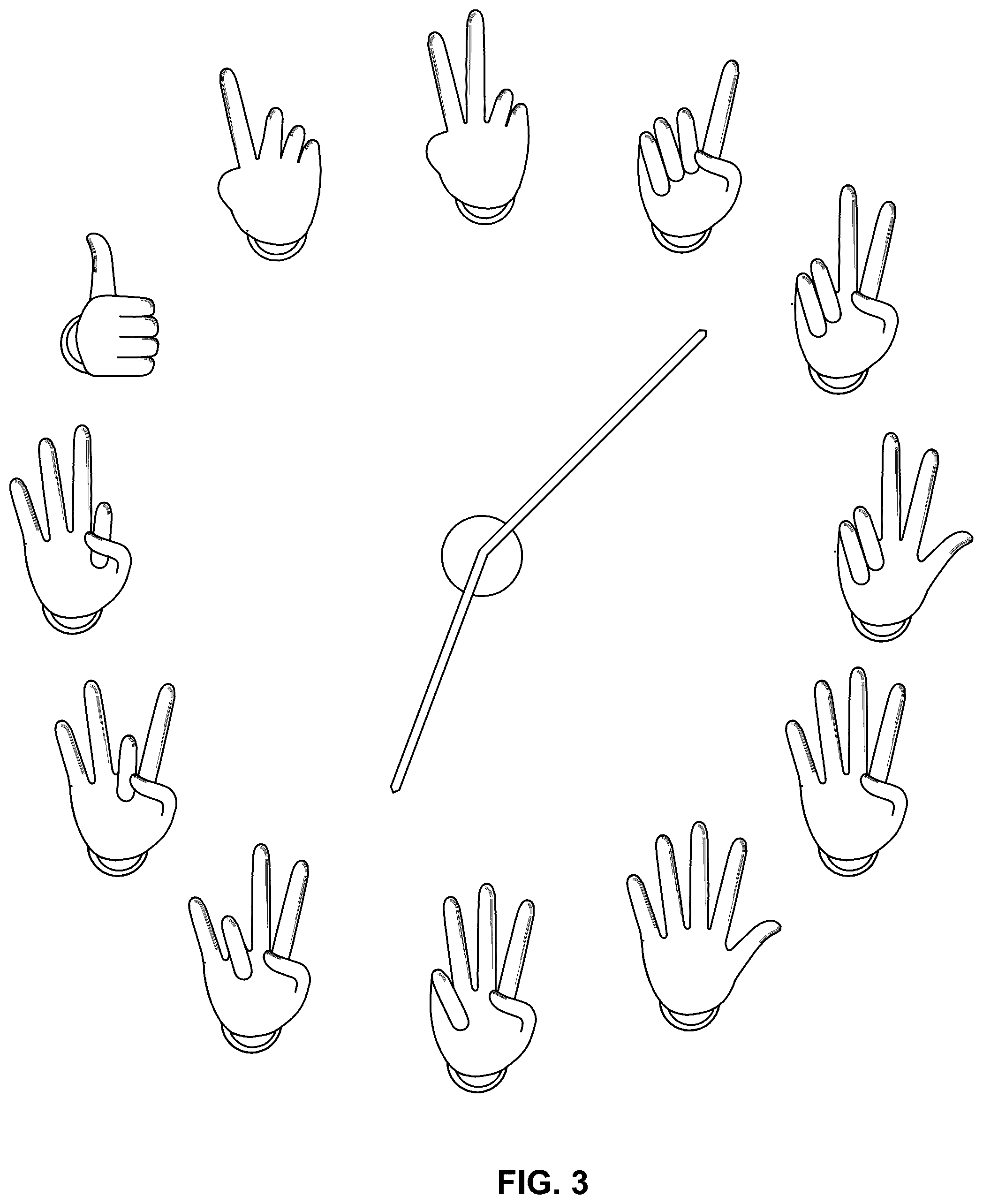 Patent USD1077666 Figure 3 – Clock