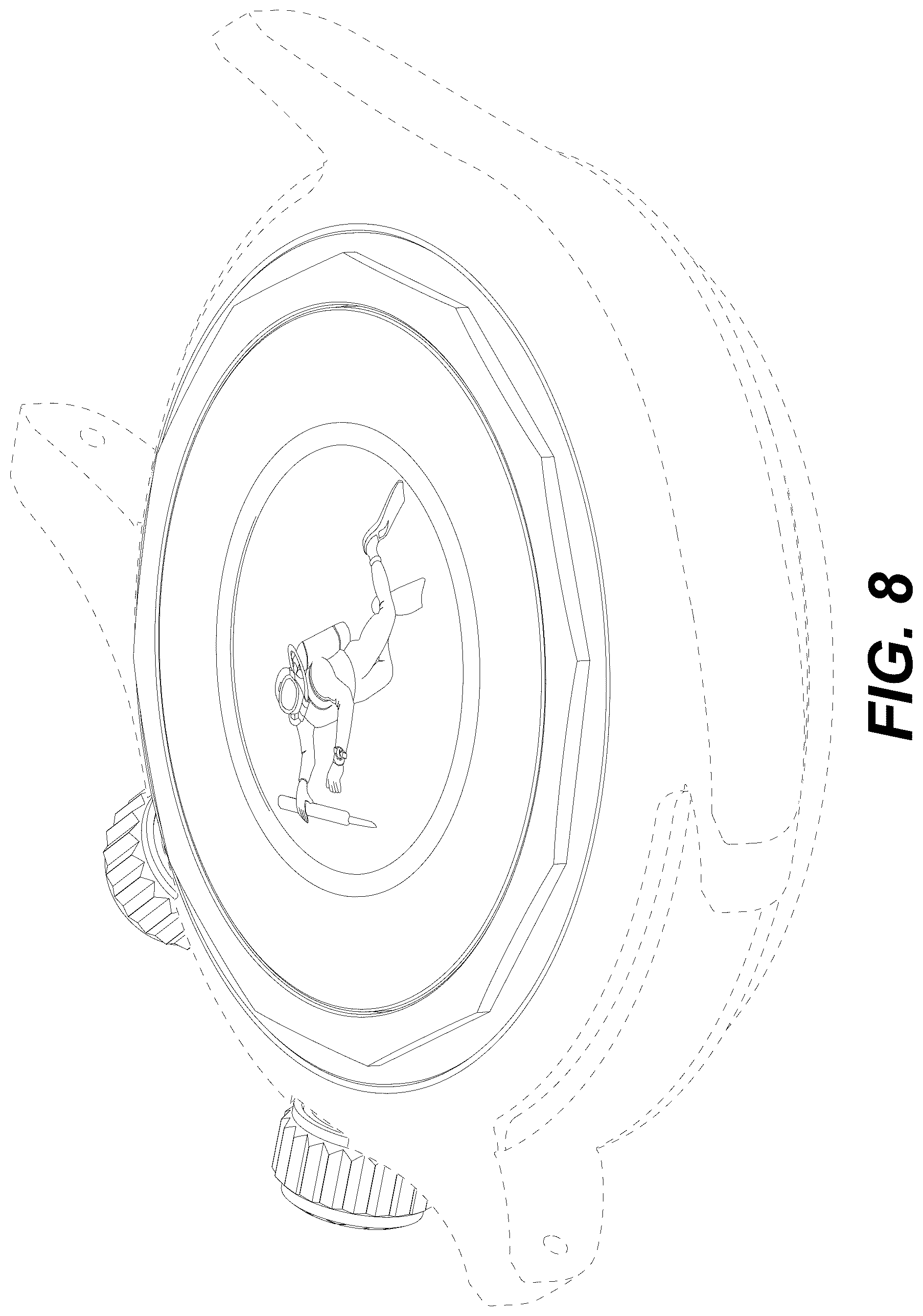 Patent USD1077667 Figure 8 – Watch case