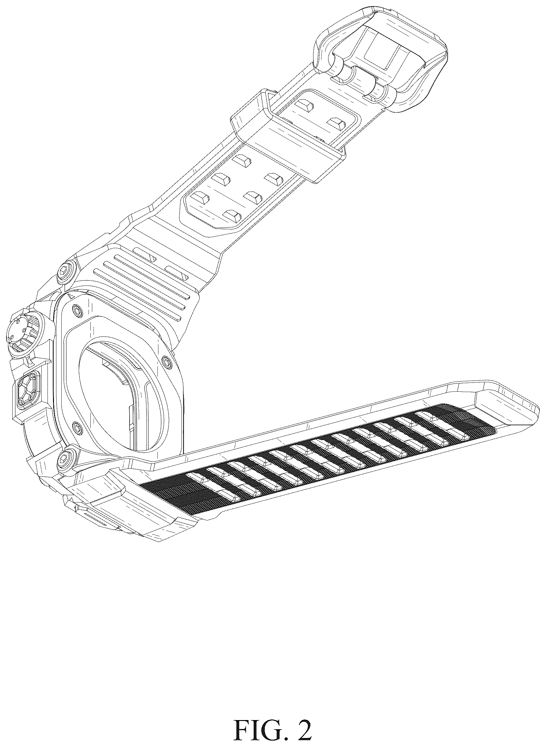Patent USD1077669 Figure 2 – Combined watch case with band