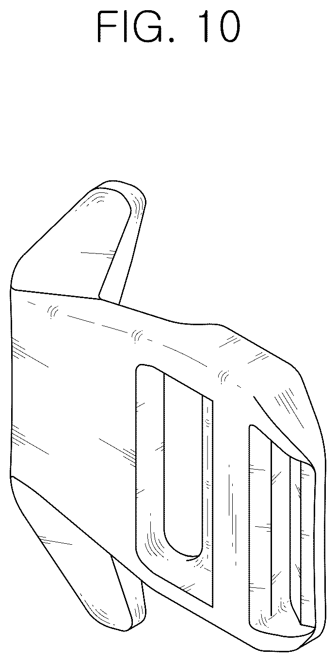 Patent USD1077677 Figure 7 – Belt connector for bag