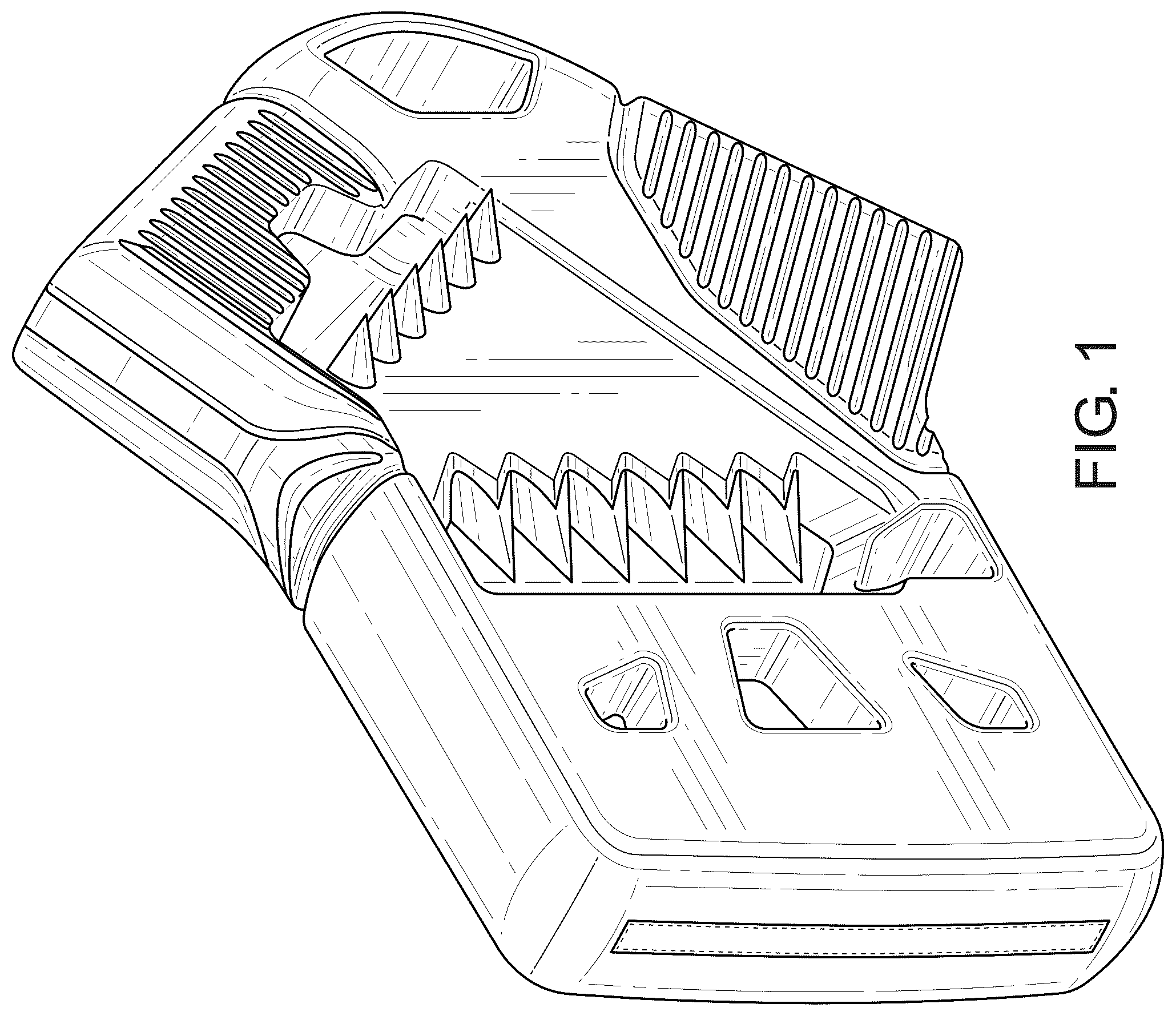 Patent USD1077678 Figure 1 – Buckle
