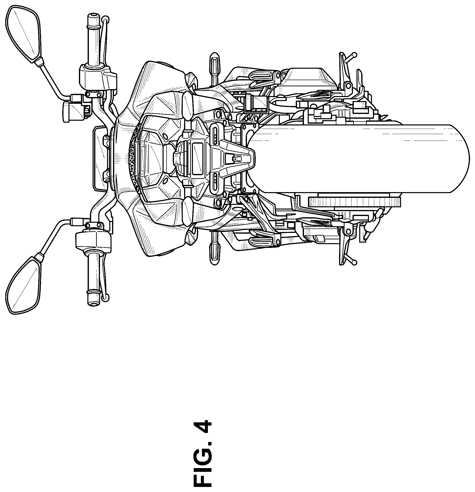 Patent USD1077681 Figure 4 – Motorcycle