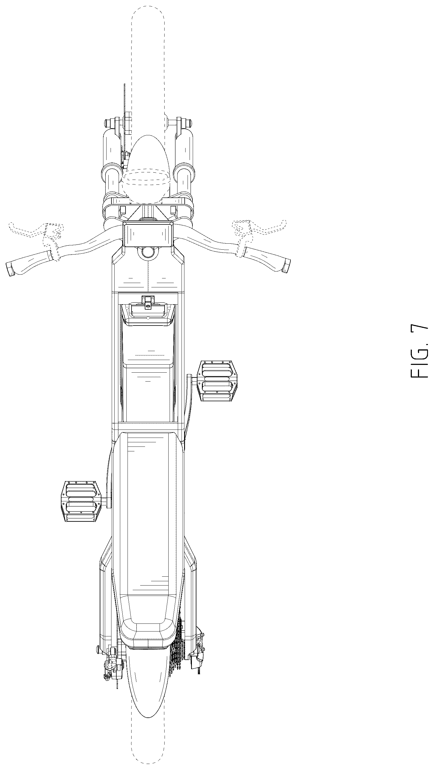 Patent USD1077683 Figure 7 – Electric bicycle