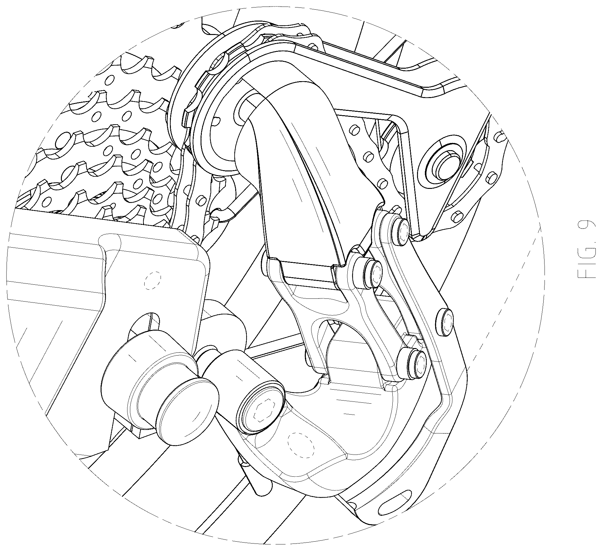 Patent USD1077683 Figure 9 – Electric bicycle