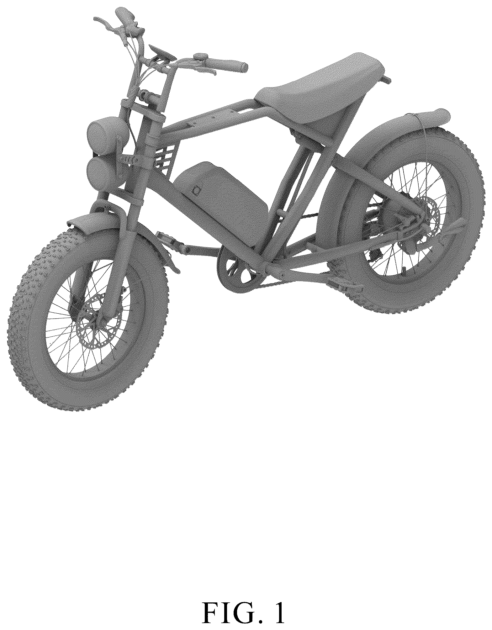 Patent USD1077686 — Electric bicycle — Figure 1