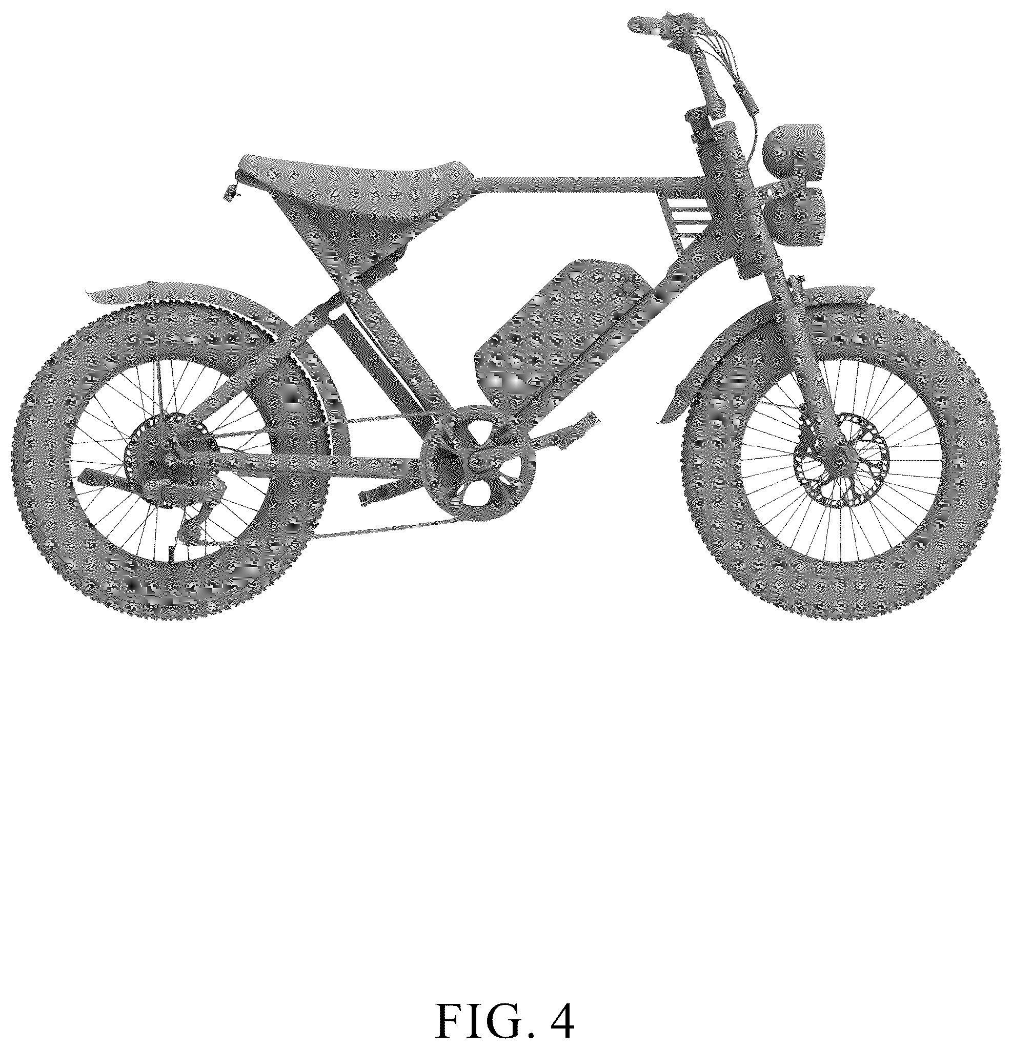 Patent USD1077686 Figure 4 – Electric bicycle