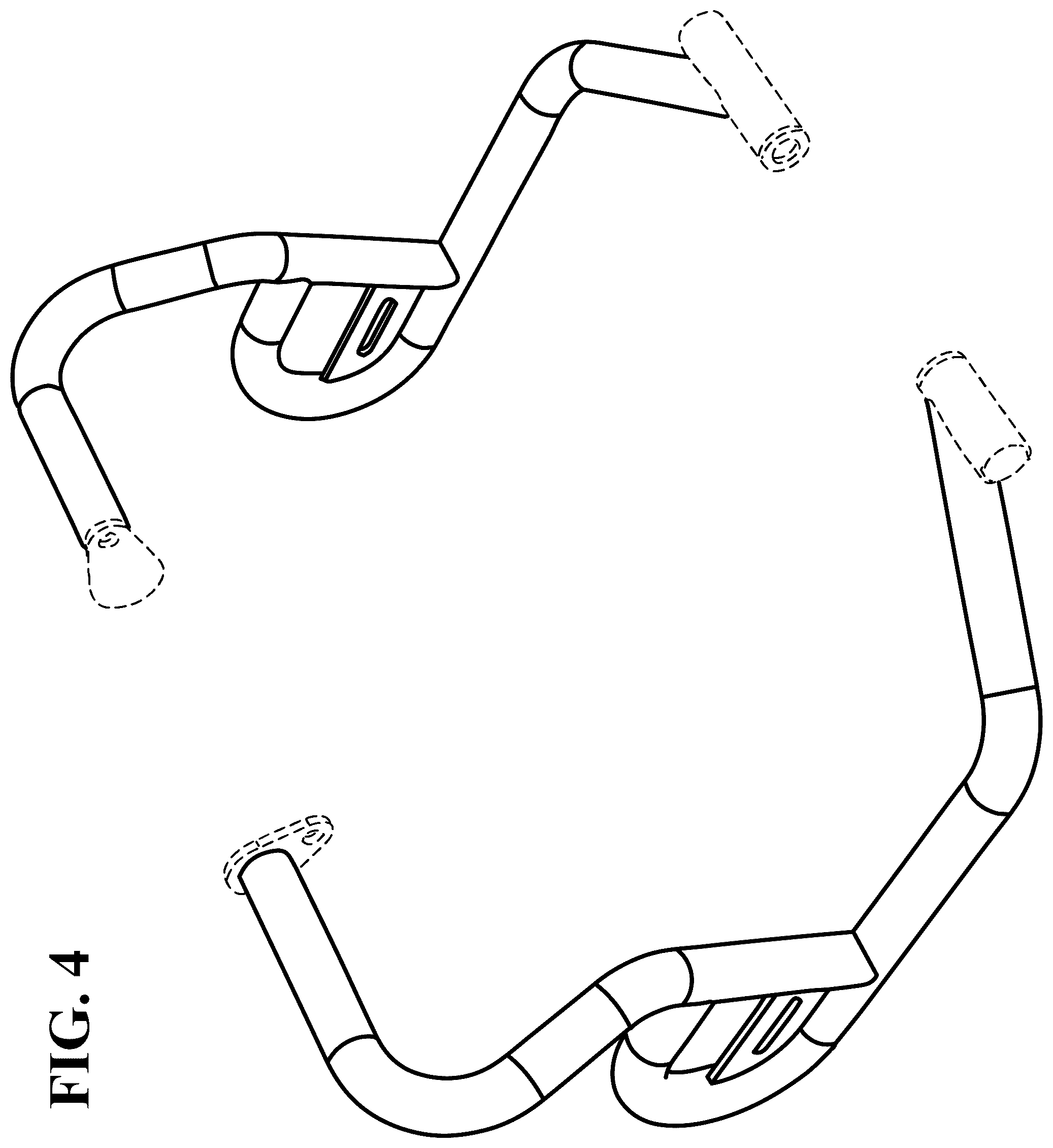 Patent USD1077687 Figure 3 – Pair of motorcycle highway bars