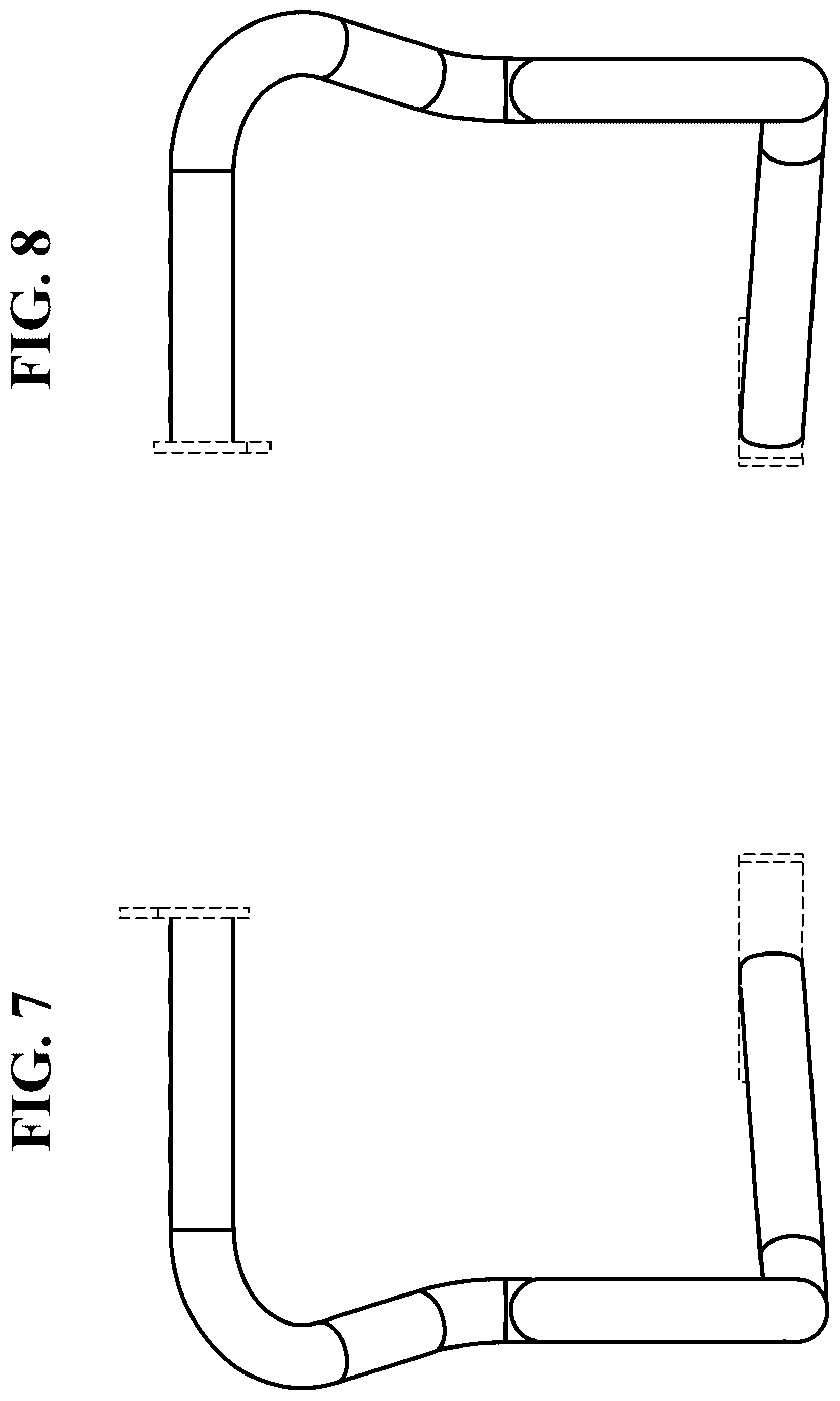 Patent USD1077687 Figure 5 – Pair of motorcycle highway bars