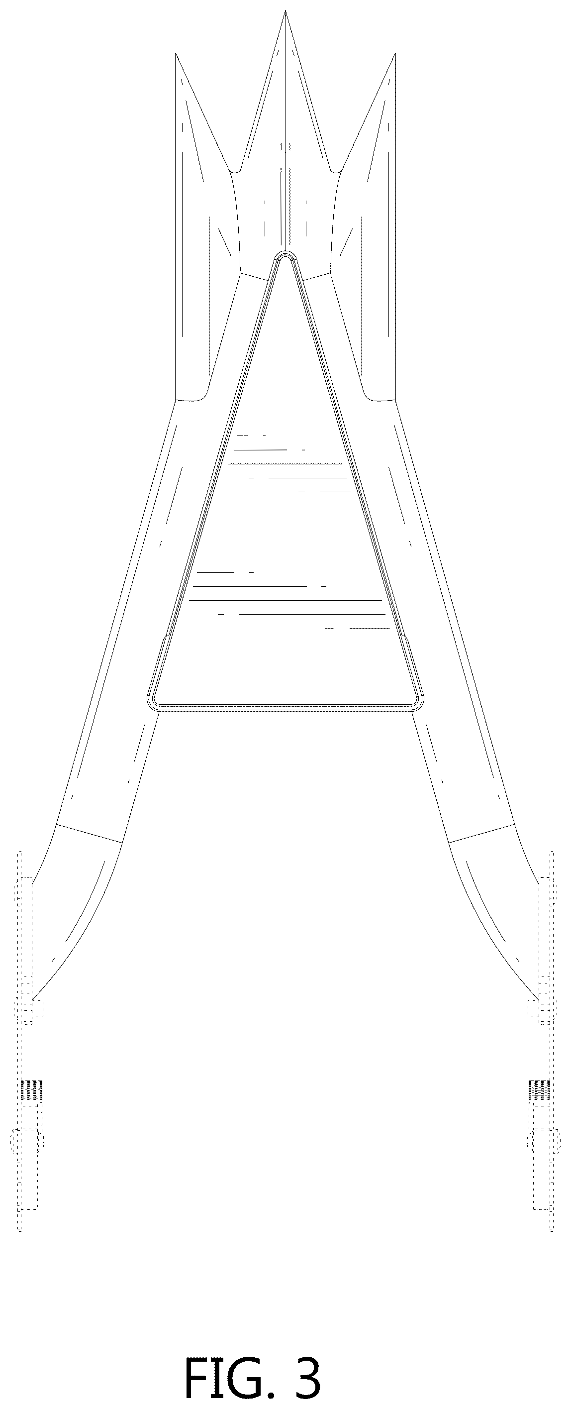 Patent USD1077688 Figure 3 – Motorcycle sissybar
