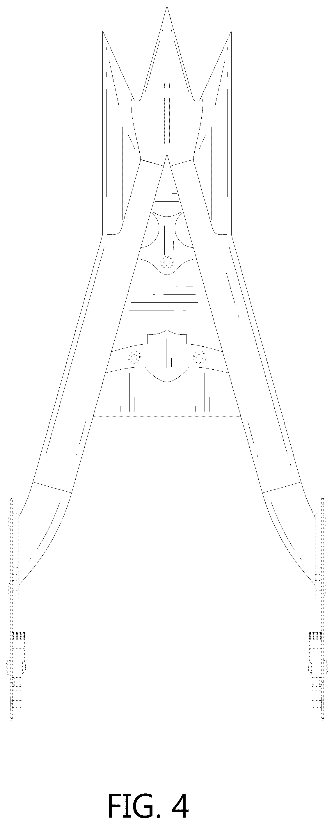 Patent USD1077688 Figure 4 – Motorcycle sissybar