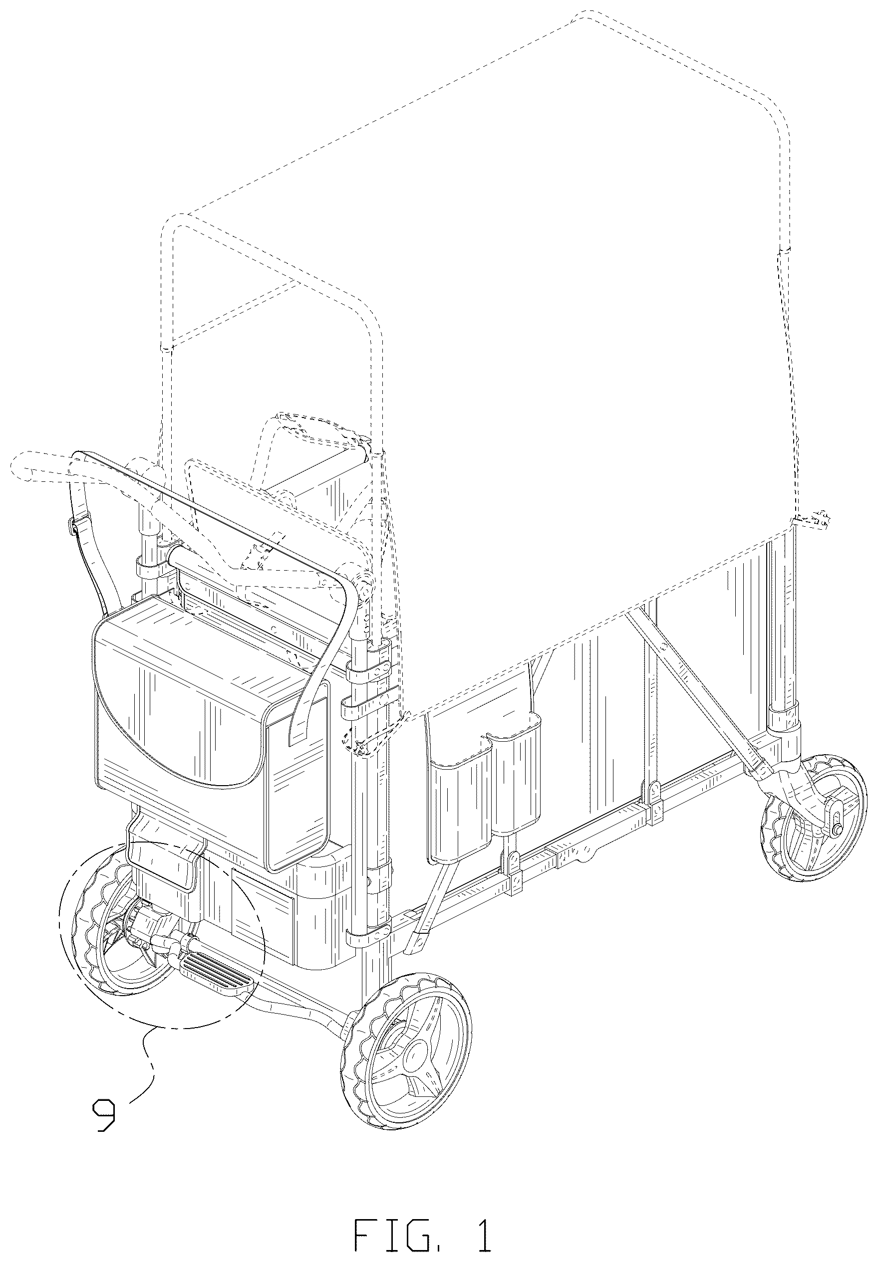 Patent USD1077689 — Stroller — Figure 1