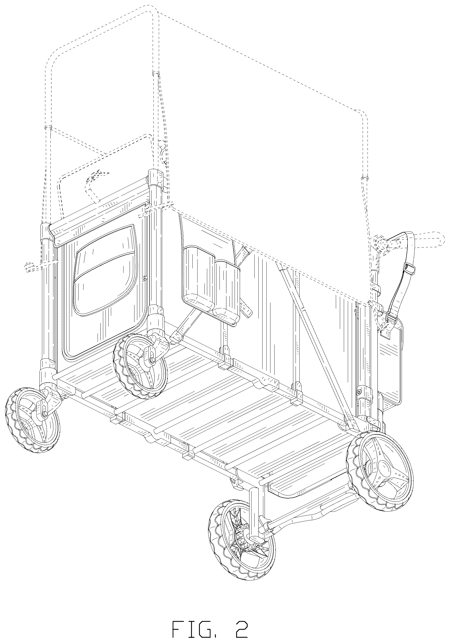 Patent USD1077689 Figure 2 – Stroller