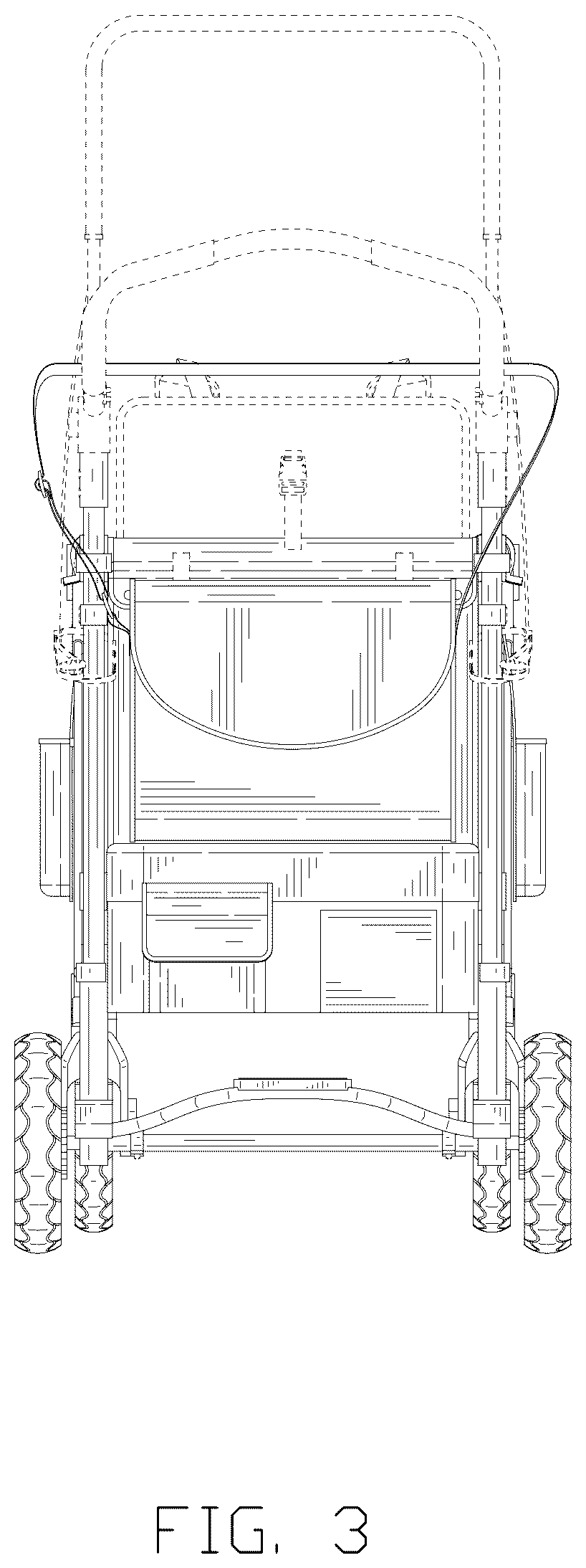 Patent USD1077689 Figure 3 – Stroller