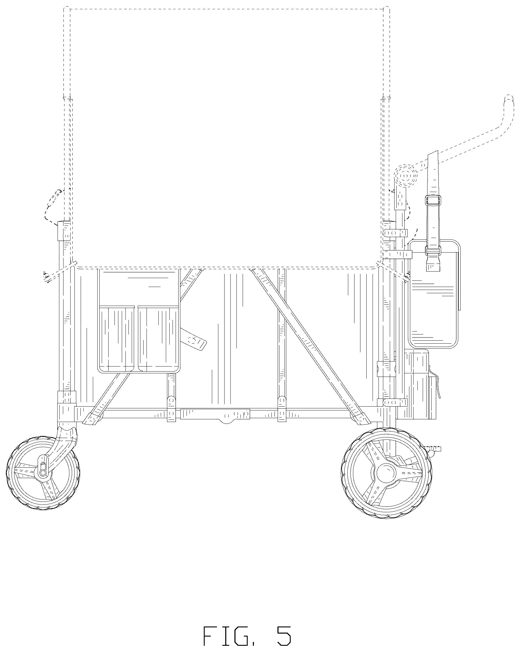 Patent USD1077689 Figure 5 – Stroller