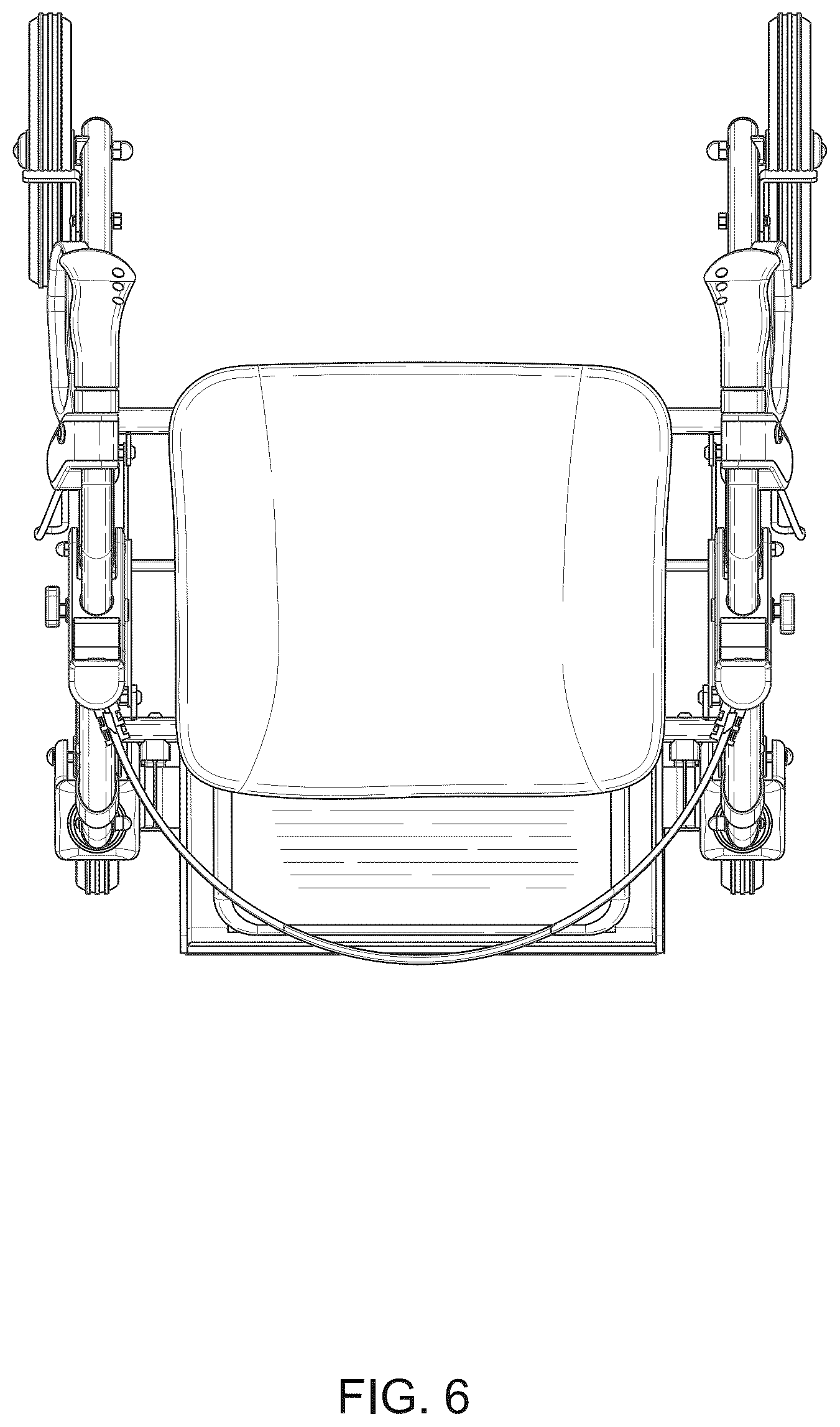 Patent USD1077690 Figure 6 – Rolling walker