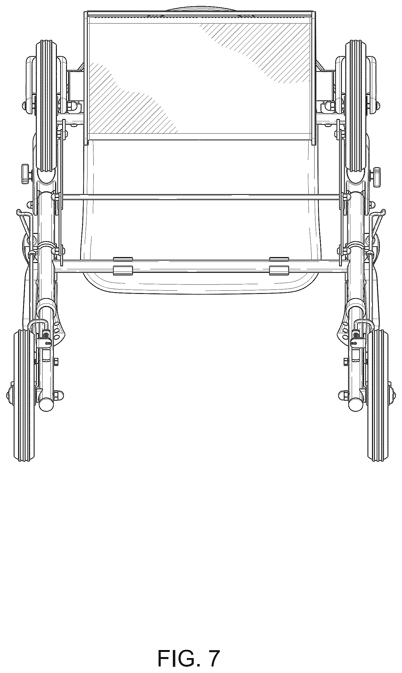 Patent USD1077690 Figure 7 – Rolling walker
